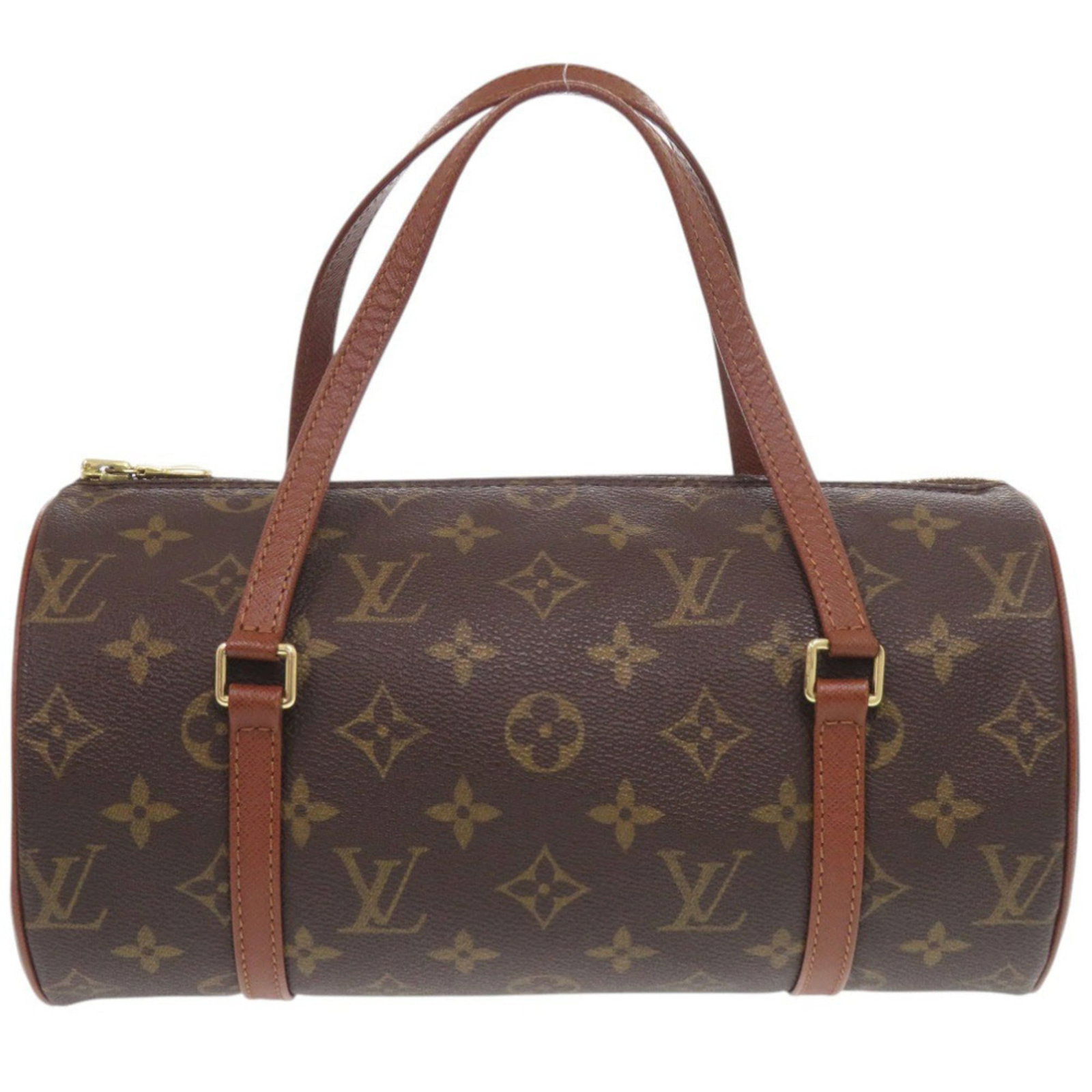 Louis Vuitton Monogram Handbag: Louis Vuitton Monogram Handbag Brown Monogram Louis Vuitton Handbag. Made in France, this handbag features the iconic Monogram pattern in brown. Measuring 13cm x 26cm x 13cm, it is a stylish and