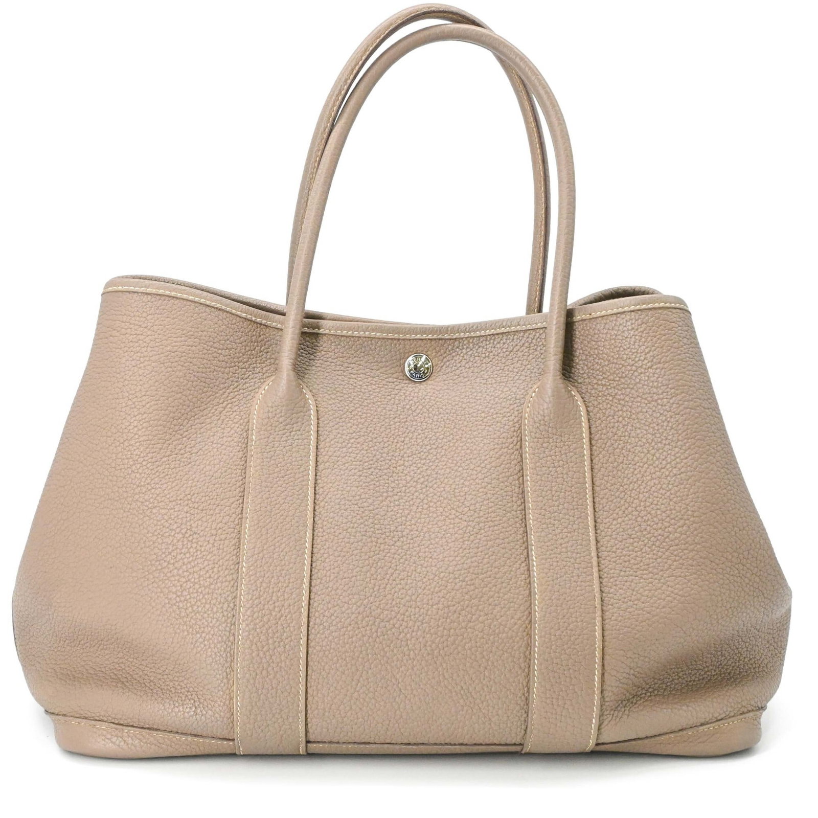 Hermes Negonda Leather Tote Bag: Hermes Negonda Leather Tote Bag Item Specifics: Brand: Hermes Country of Origin: France Type: Tote bag Material: Negonda leather Color: Etoupe gray Gender: Women Size (HxWxD): 26cm x 35cm x 17cm /