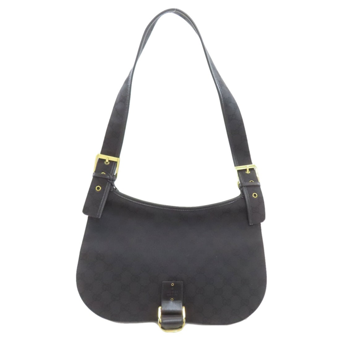 Gucci 90665 Gg Pattern Shoulder Bag Canvas: Gucci 90665 Gg Pattern Shoulder Bag Canvas Black canvas shoulder bag with distinctive GG pattern from GUCCI. This stylish bag features a classic design with a canvas exterior. Item Specifics: Brand: