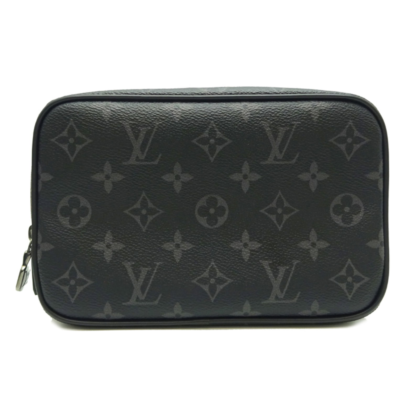 Monogram Eclipse Vuitton Louis Clutch Bag: Monogram Eclipse Vuitton Louis Clutch Bag Monogram Eclipse Vuitton Louis Clutch Bag in Black. This sleek clutch bag features the iconic Monogram Eclipse pattern, a signature design element of Louis