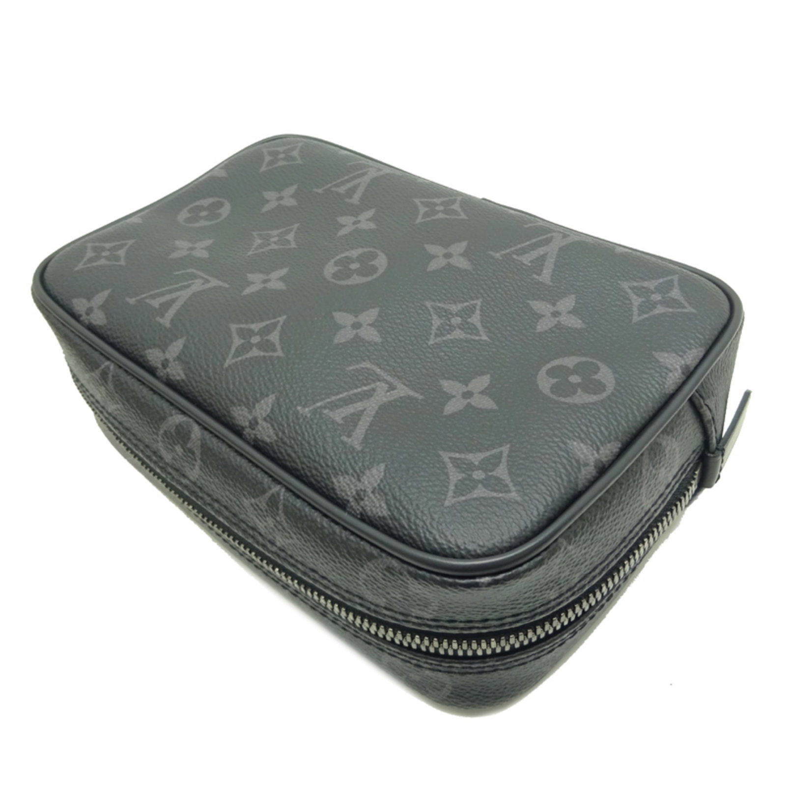 Monogram Eclipse Vuitton Louis Clutch Bag - 4
