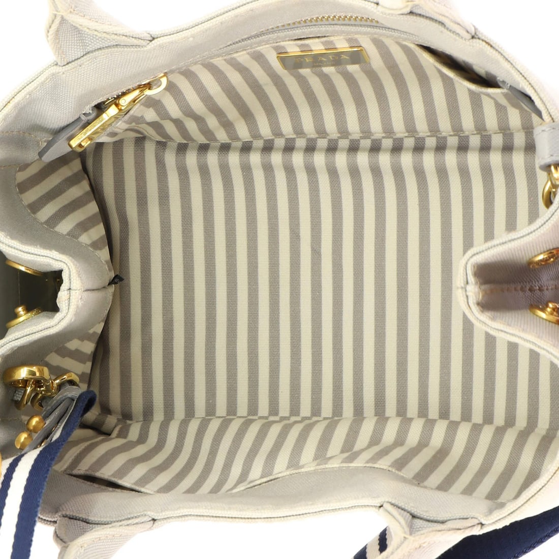 Mini Convertible Canvas Tote Prada - 5