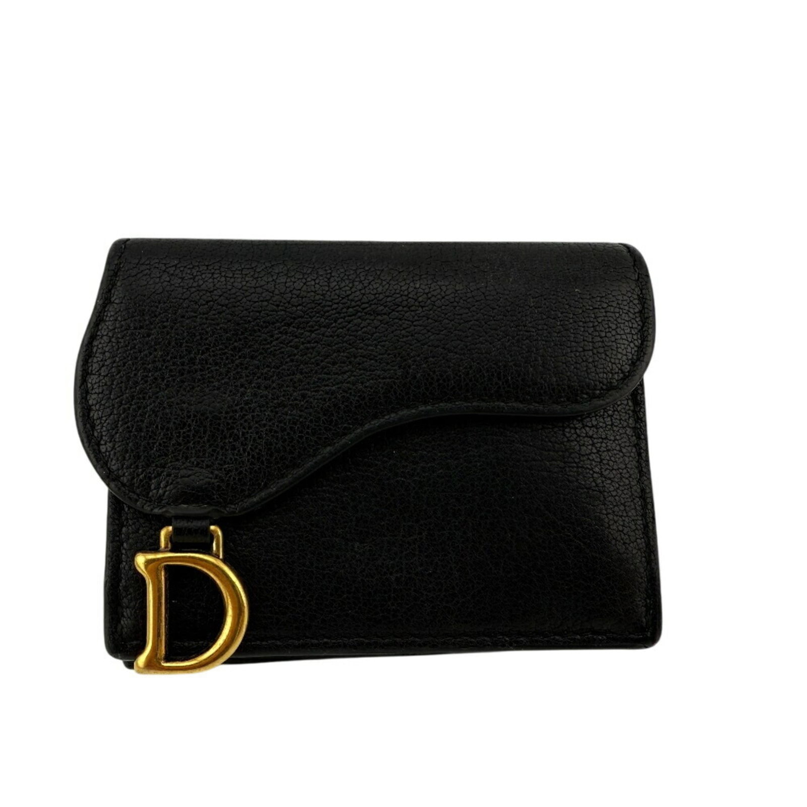 Christian Dior Wallet (Tri-Fold) Leather: Christian Dior Wallet (Tri-Fold) Leather Christian Dior's tri-fold leather wallet is a sleek and sophisticated accessory, featuring a classic design with clean lines and a timeless black leather