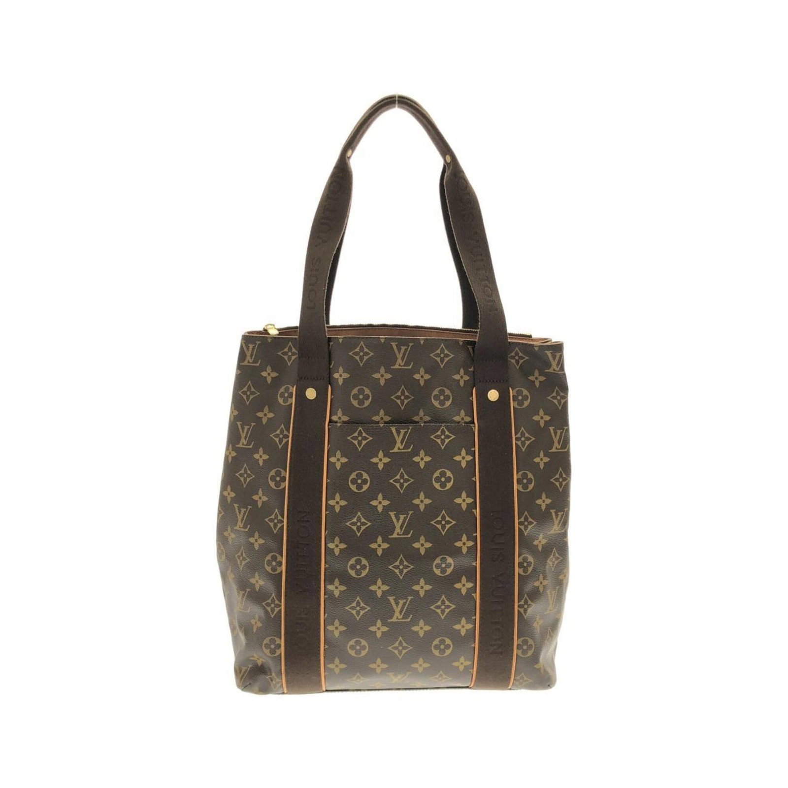 Louis Vuitton Handbag Coated Canvas: Louis Vuitton Handbag Coated Canvas Coated canvas construction provides durability and a sleek finish, while the marron color adds a touch of sophistication. This Louis Vuitton handbag features gold