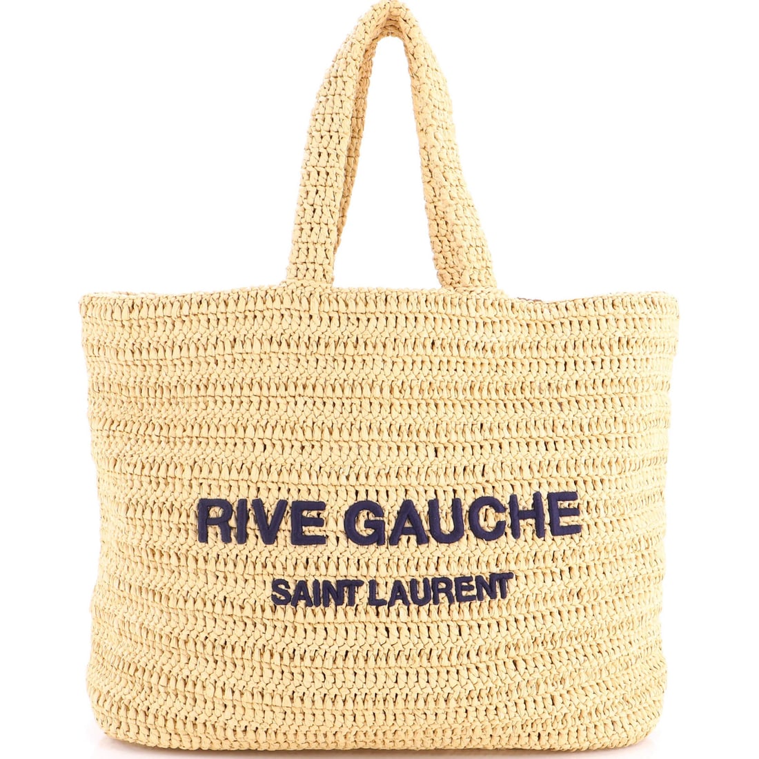 Saint Laurent Rive Gauche Supple Tote Raffia (1 of 5)