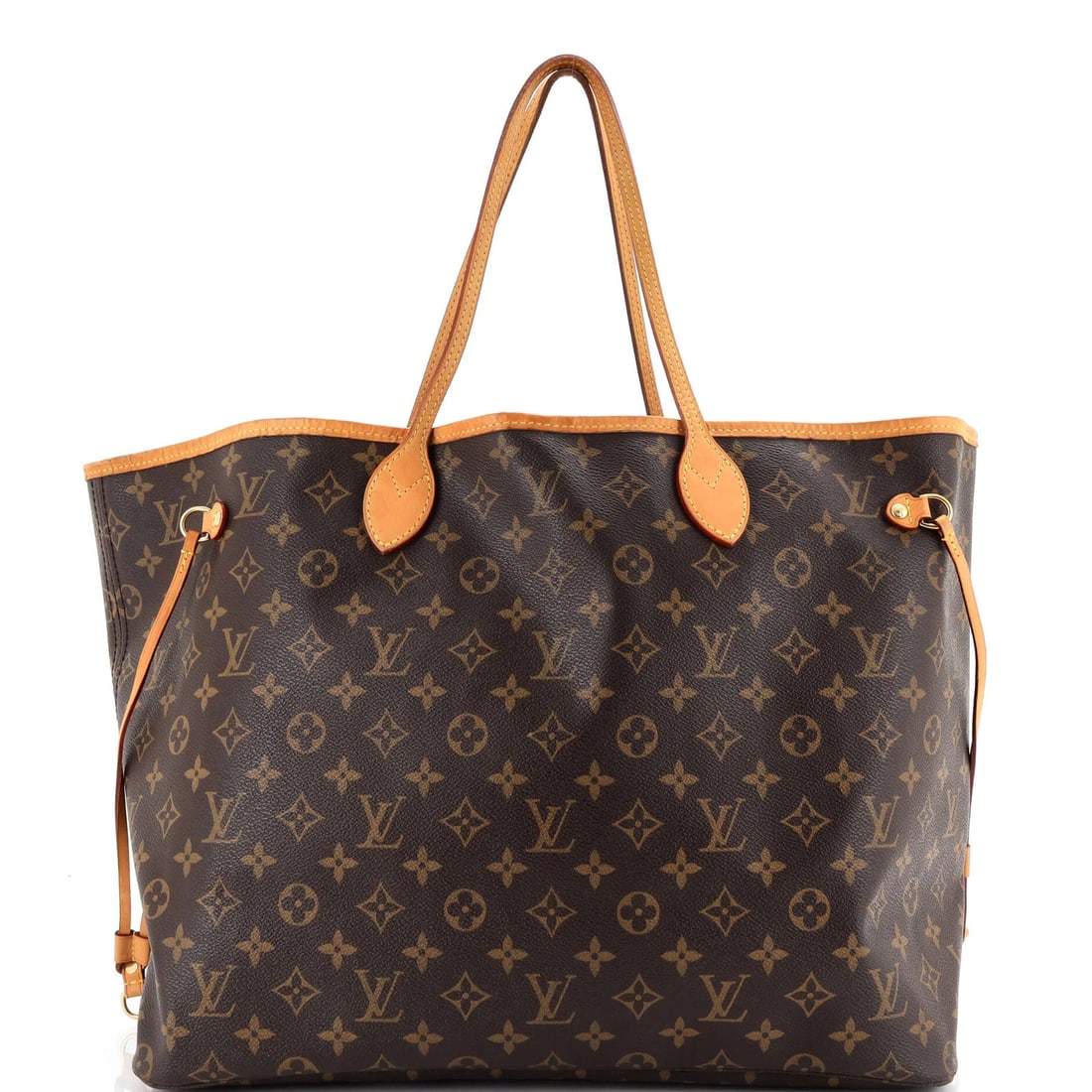 Tote GM Canvas Monogram Neverfull Louis Vuitton: Tote GM Canvas Monogram Neverfull Louis Vuitton Brown Louis Vuitton GM Neverfull Tote with Monogram Canvas Exterior, featuring a classic design and sturdy construction. This pre-owned tote boasts a