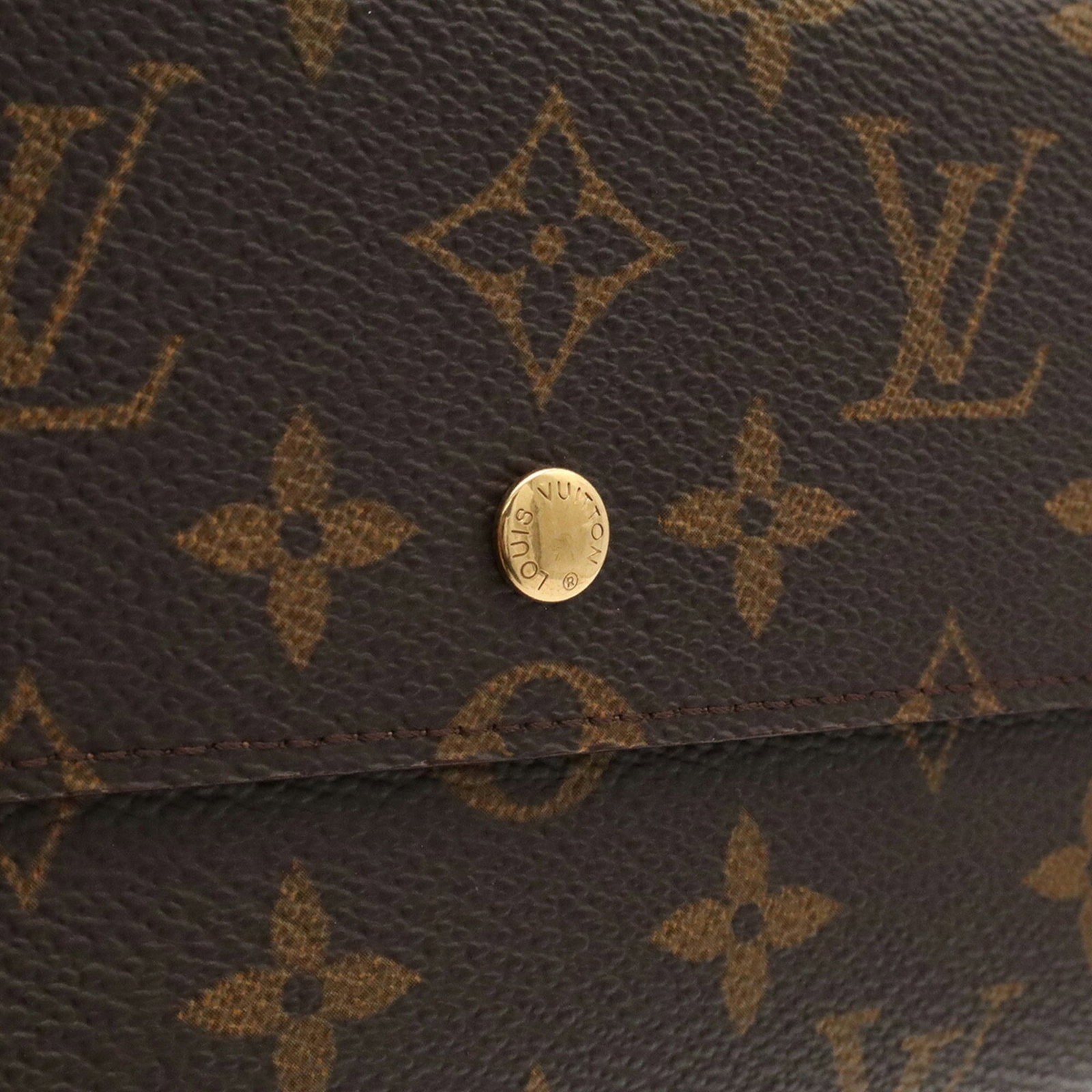 Long Wallet Louis Vuitton Canvas Monogram Tri - 5