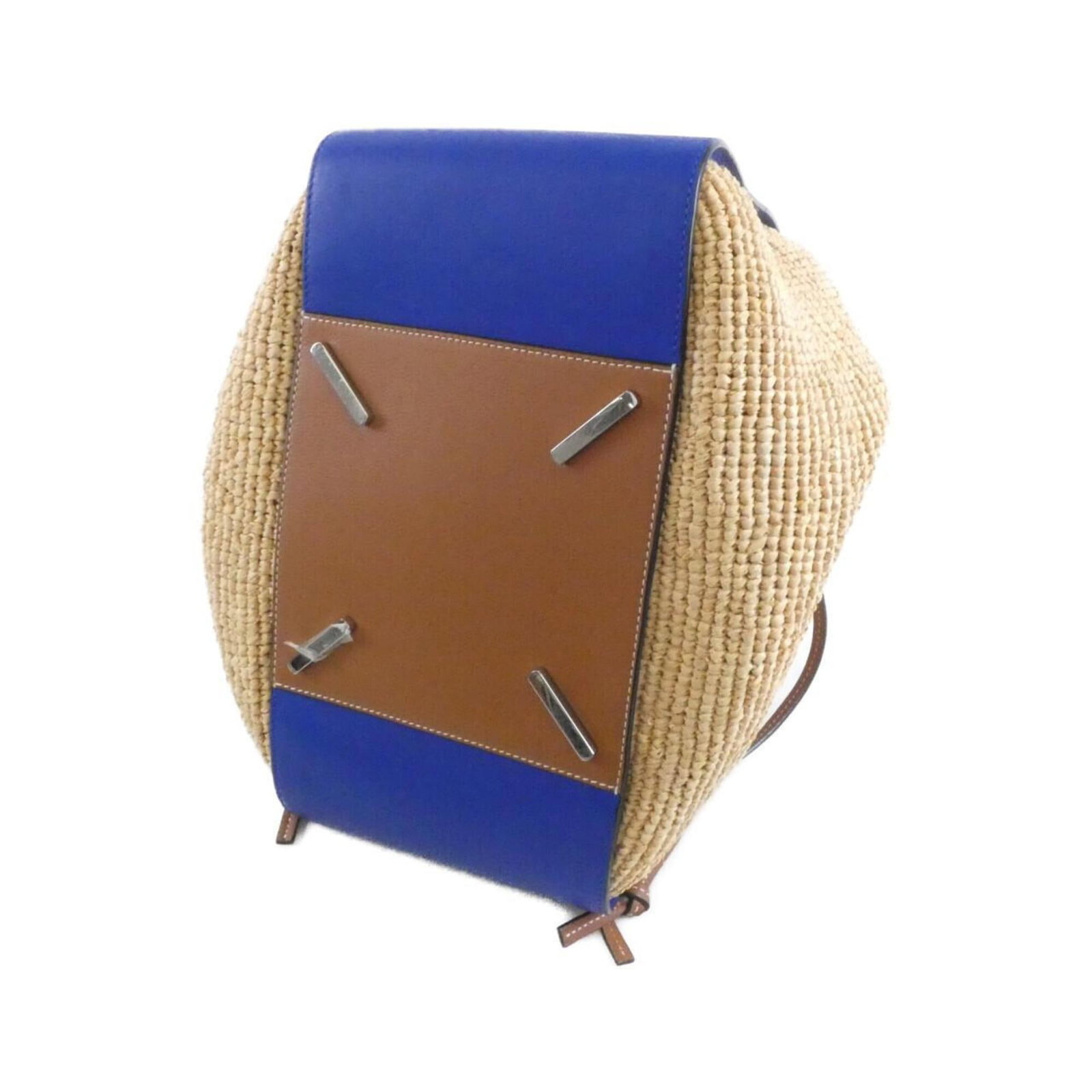 Raffia Leather Shoulder Bag Loewe - 3