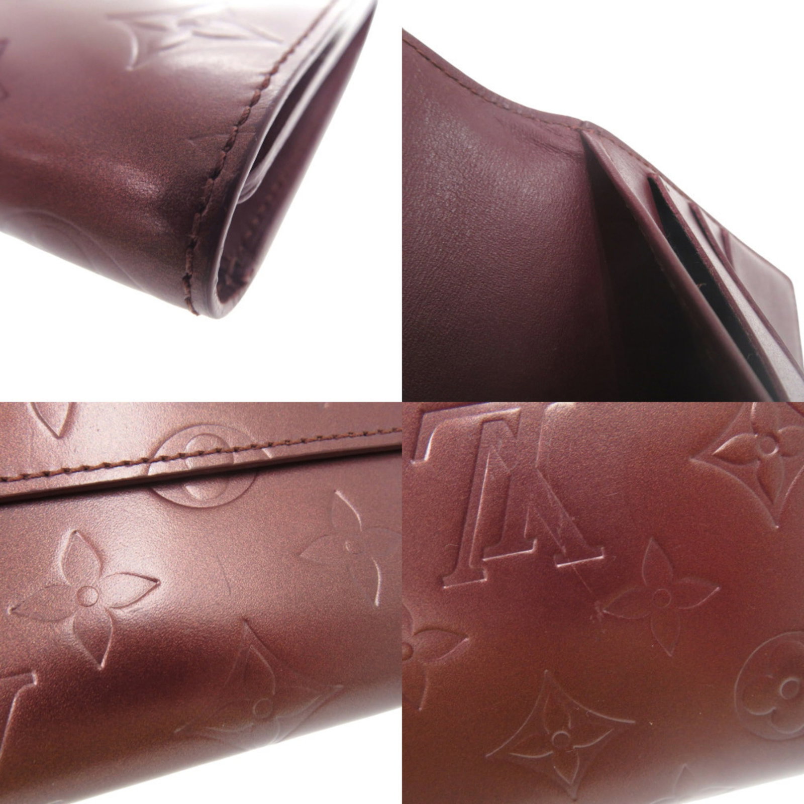 Long Wallet (Tri-Fold) Louis Vuitton Monogram Mat - 9