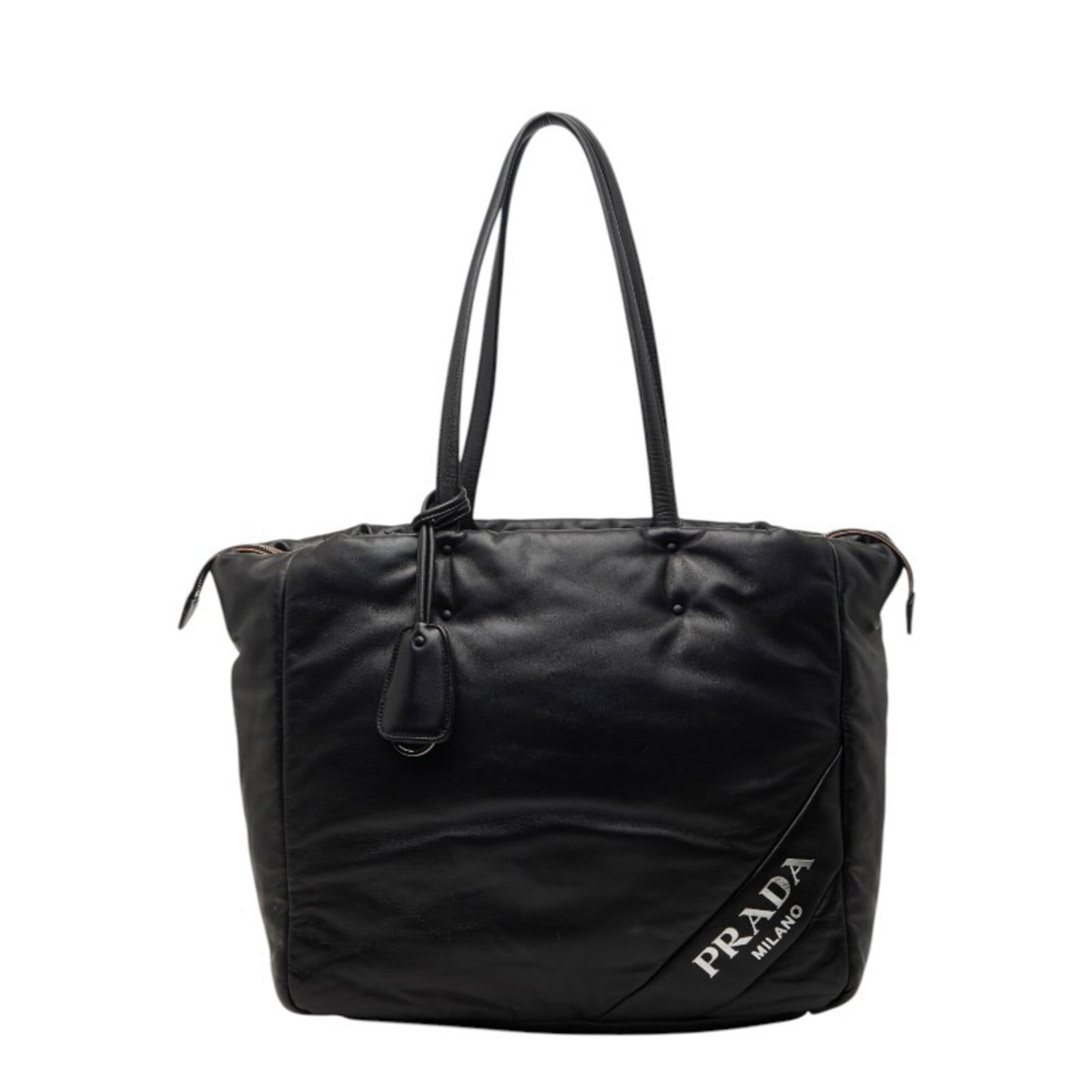 Shoulder Bag Leather Tote: Shoulder Bag Leather Tote Black leather shoulder bag with a classic tote design, measuring 29cm x 35.5cm x 18.5cm. Made from high-quality leather, this bag features a timeless and sophisticated style