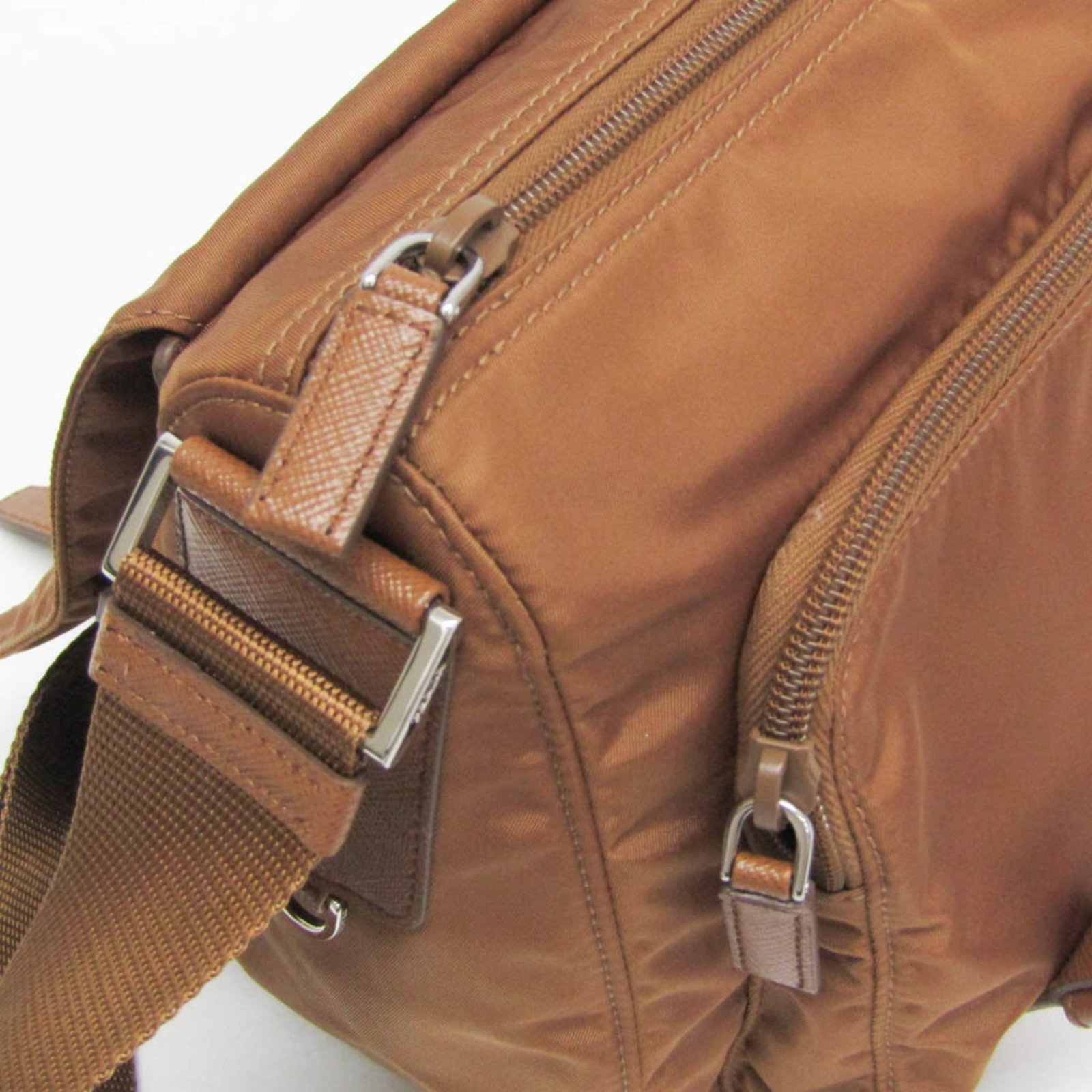 Shoulder Bag Nylon Leather Prada - 7