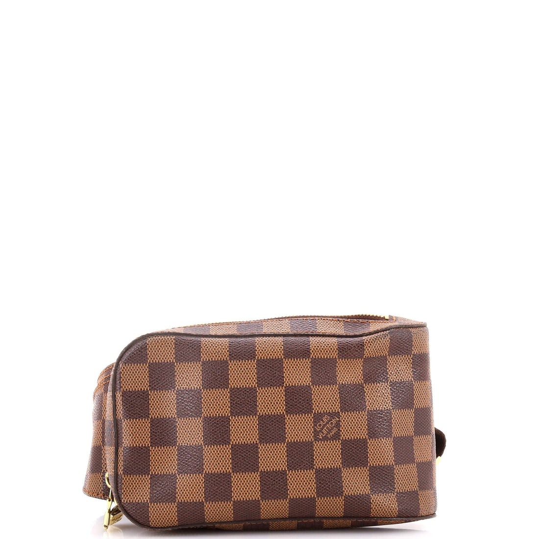Louis Vuitton Geronimos Waist Bag Damier: Louis Vuitton Geronimos Waist Bag Damier The Louis Vuitton Geronimos Waist Bag Damier is a stylish and unique accessory, featuring a classic Damier pattern in brown canvas. With its gold hardware and 