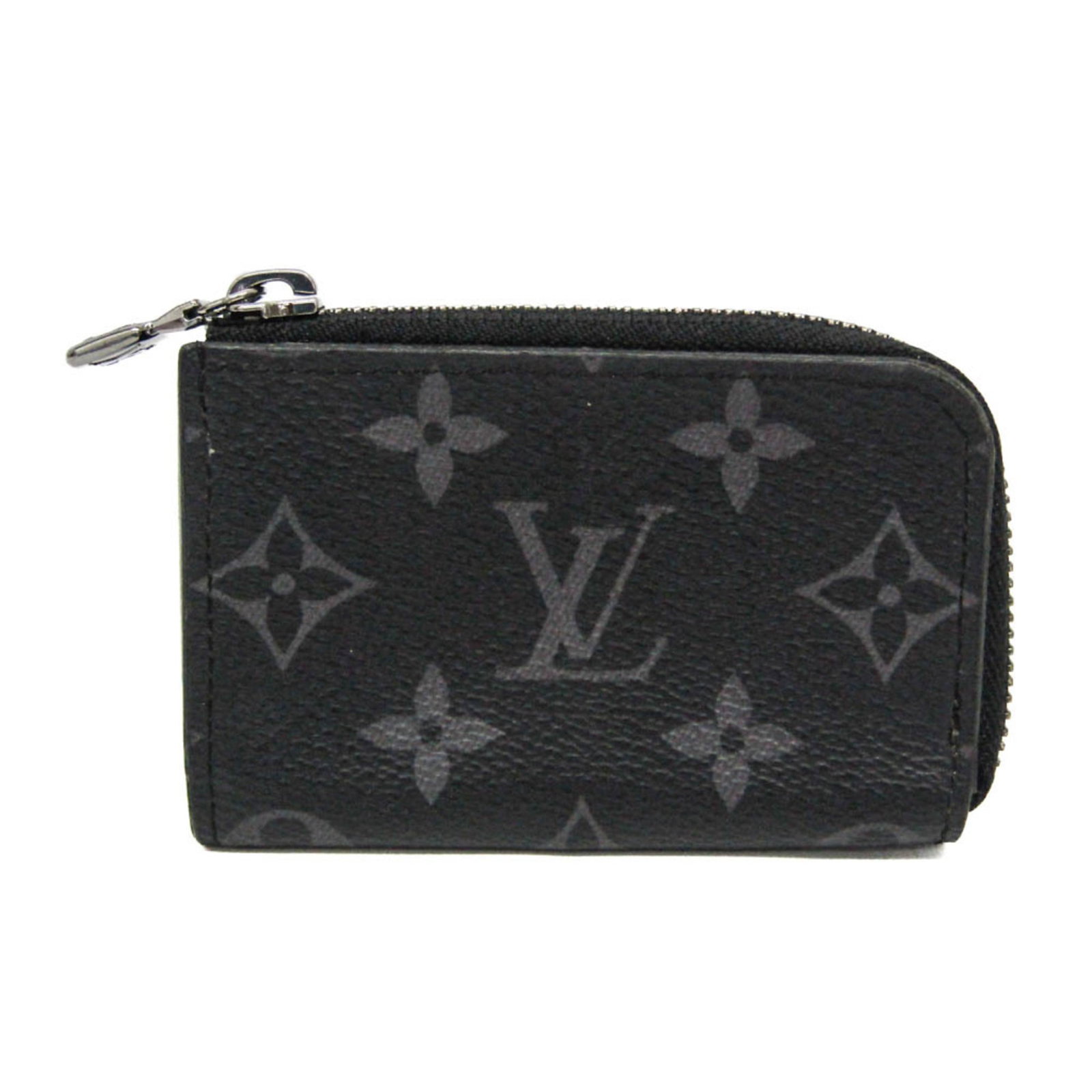 Louis Vuitton Eclipse Coin Monogram Purse: Louis Vuitton Eclipse Coin Monogram Purse The Louis Vuitton Eclipse Coin Monogram Purse is a sleek and stylish accessory featuring the iconic Monogram Eclipse pattern. With its zip closure and inner