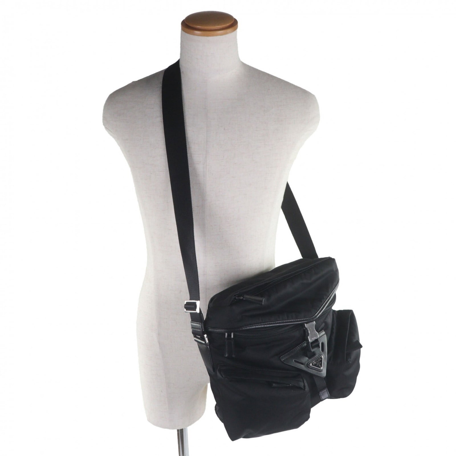 Shoulder Bag Nylon Leather Prada - 2