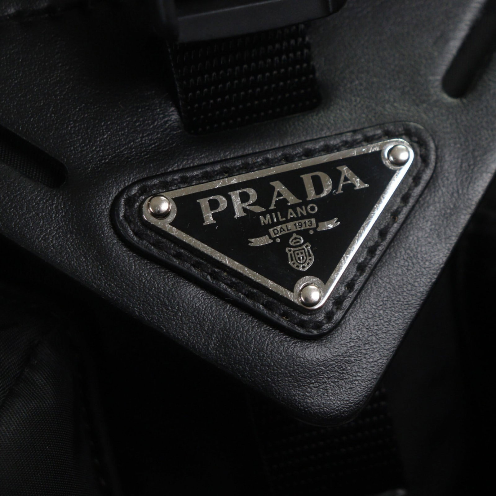 Shoulder Bag Nylon Leather Prada - 7