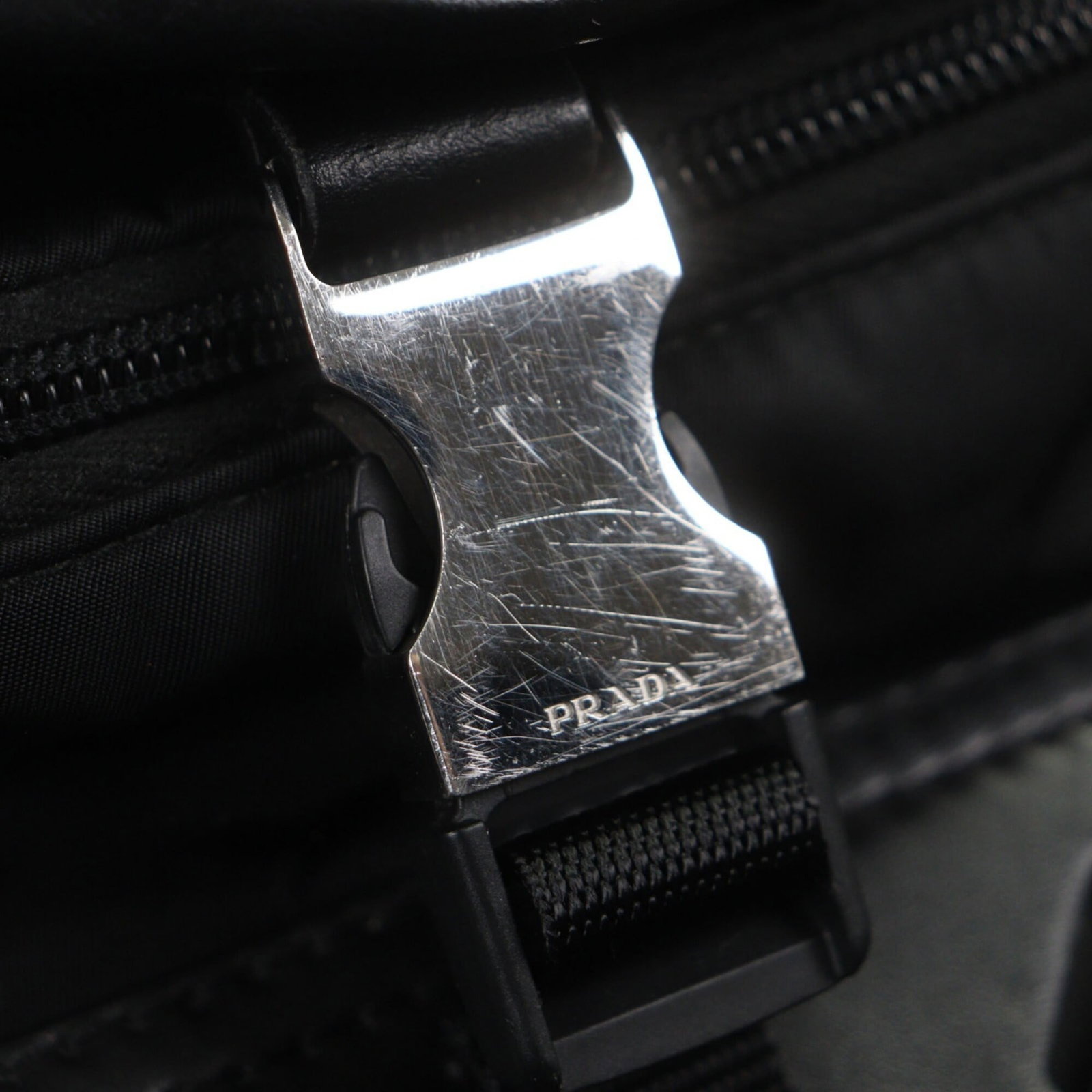 Shoulder Bag Nylon Leather Prada - 9