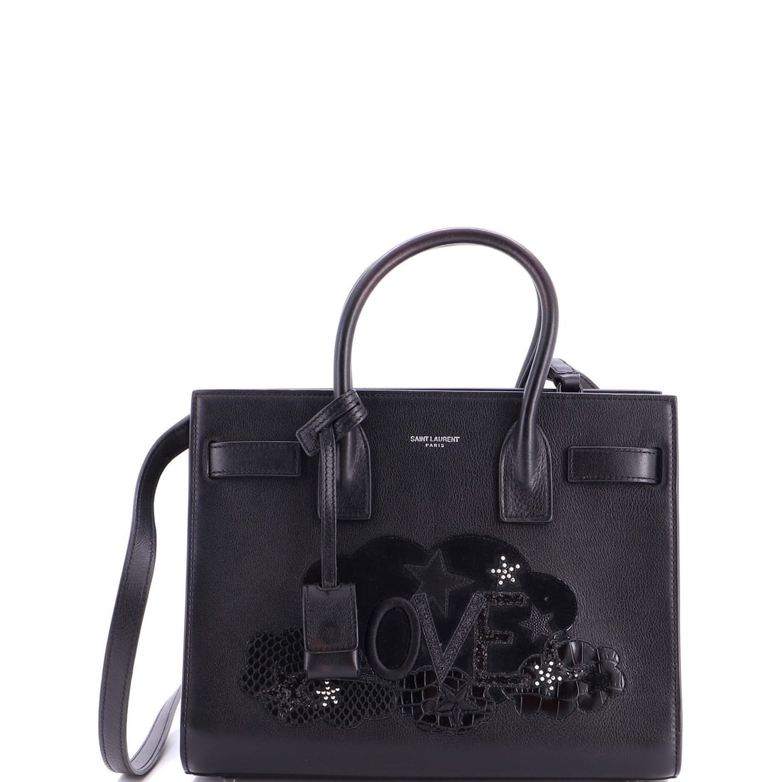 Sac de Jour Baby Leather Patchwork Bag Sac Saint Laurent (1 of 6)