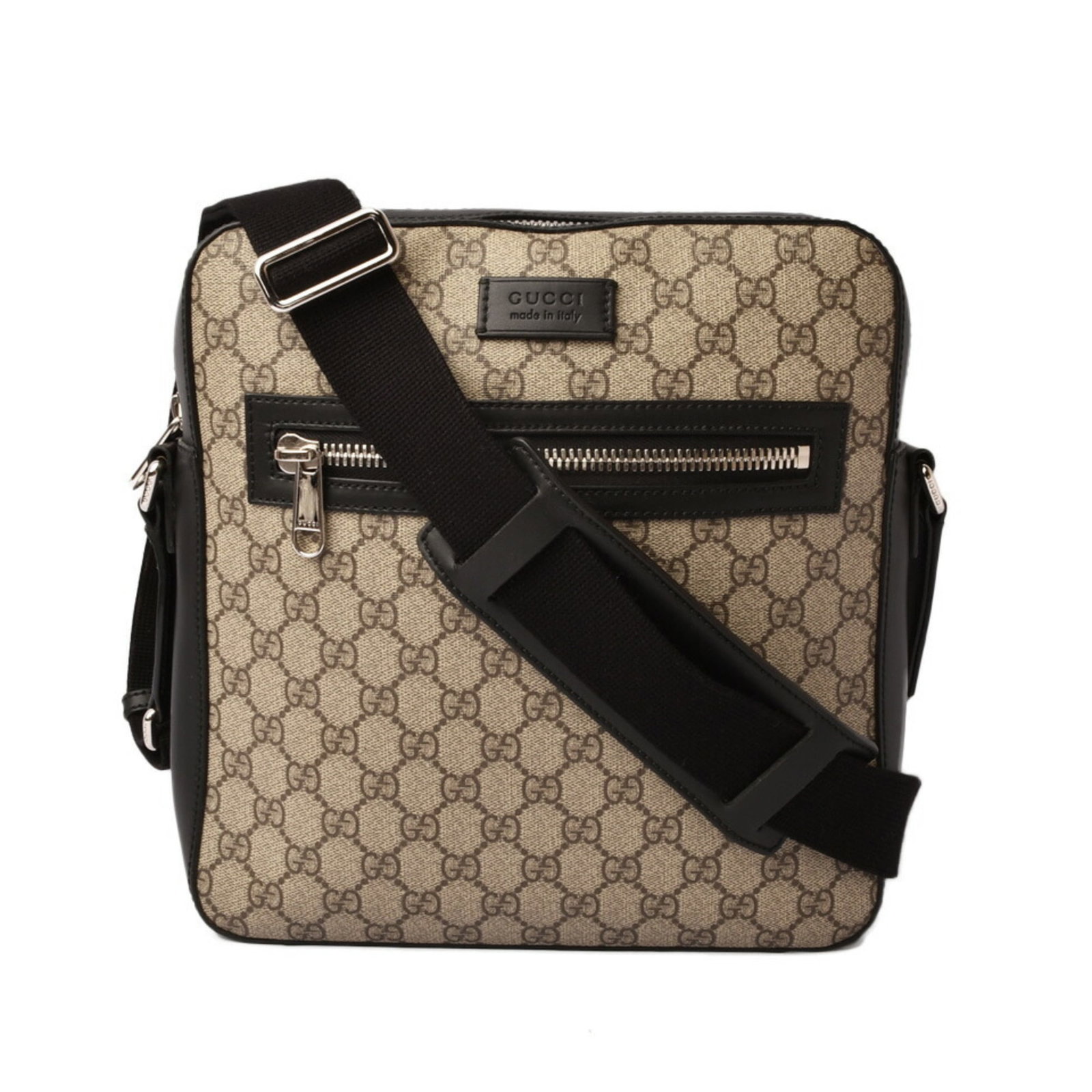 Gucci Supreme Coated Canvas Messenger Bag Shoulder Bag: Gucci Supreme Coated Canvas Messenger Bag Shoulder Bag Gucci Supreme Coated Canvas Messenger Bag Shoulder Bag is a stylish and versatile bag made from GG Supreme, a coated canvas material. The beige a