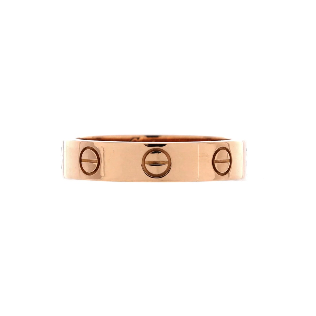 Cartier Love Wedding Band 1 Diamond Ring 18K Rose Gold with Diamond: Cartier Love Wedding Band 1 Diamond Ring 18K Rose Gold with Diamond 18K Rose Gold Cartier Love Wedding Band 1 Diamond Ring, featuring a stunning diamond set in a classic 18K rose gold band, available