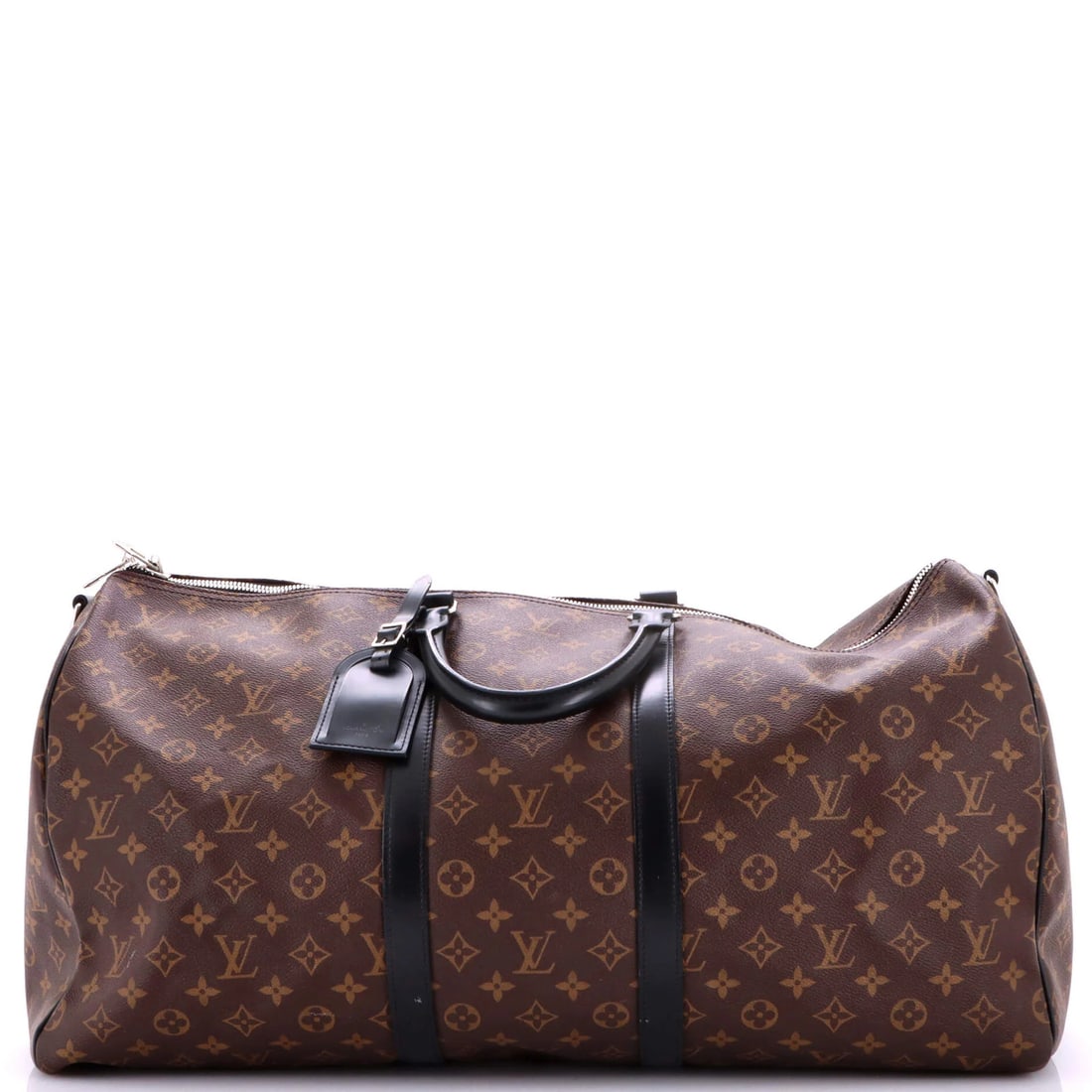 Keepall Louis Vuitton Bag Canvas Monogram Bandouliere Macassar: Keepall Louis Vuitton Bag Canvas Monogram Bandouliere Macassar Canvas Monogram Bandouliere Macassar bag with a classic Louis Vuitton design, featuring a brown exterior with a distinctive monogram patt