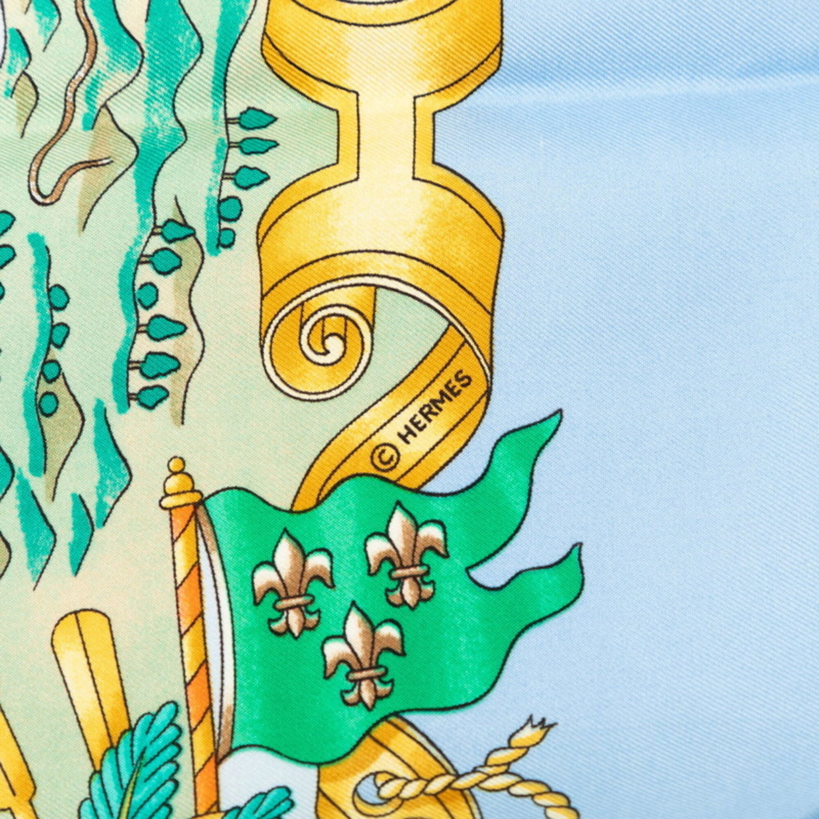 Silk Hermes Scarf - 3