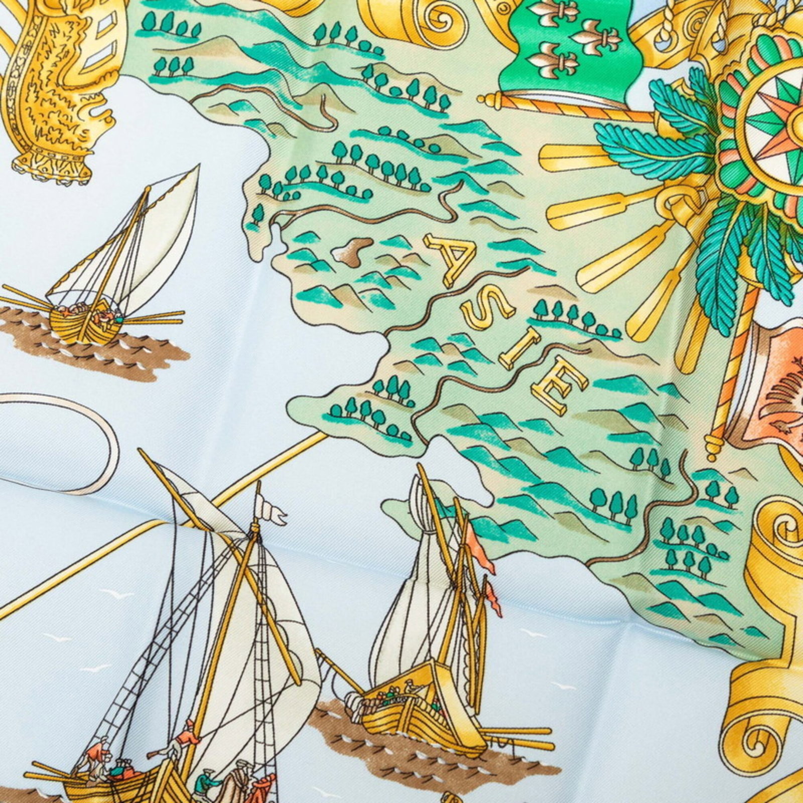 Silk Hermes Scarf - 5