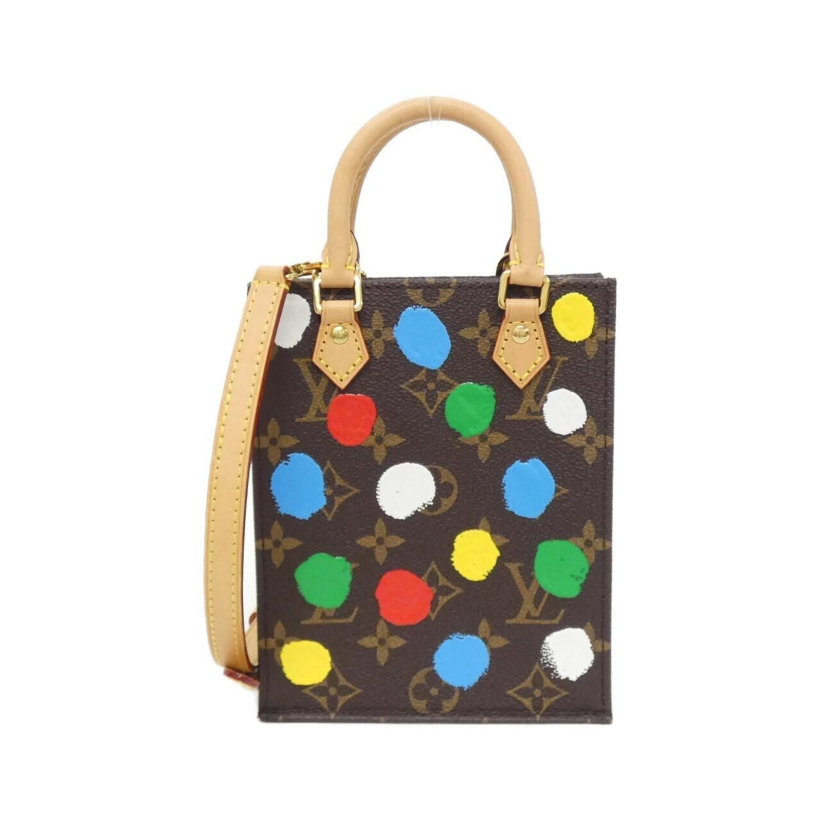 Louis Vuitton Handbag Coated Canvas: Louis Vuitton Handbag Coated Canvas Marron, Monogram Louis Vuitton Coated Canvas Handbag. This 17cm x 14cm x 5cm handbag features a classic Monogram pattern on coated canvas, a timeless design from