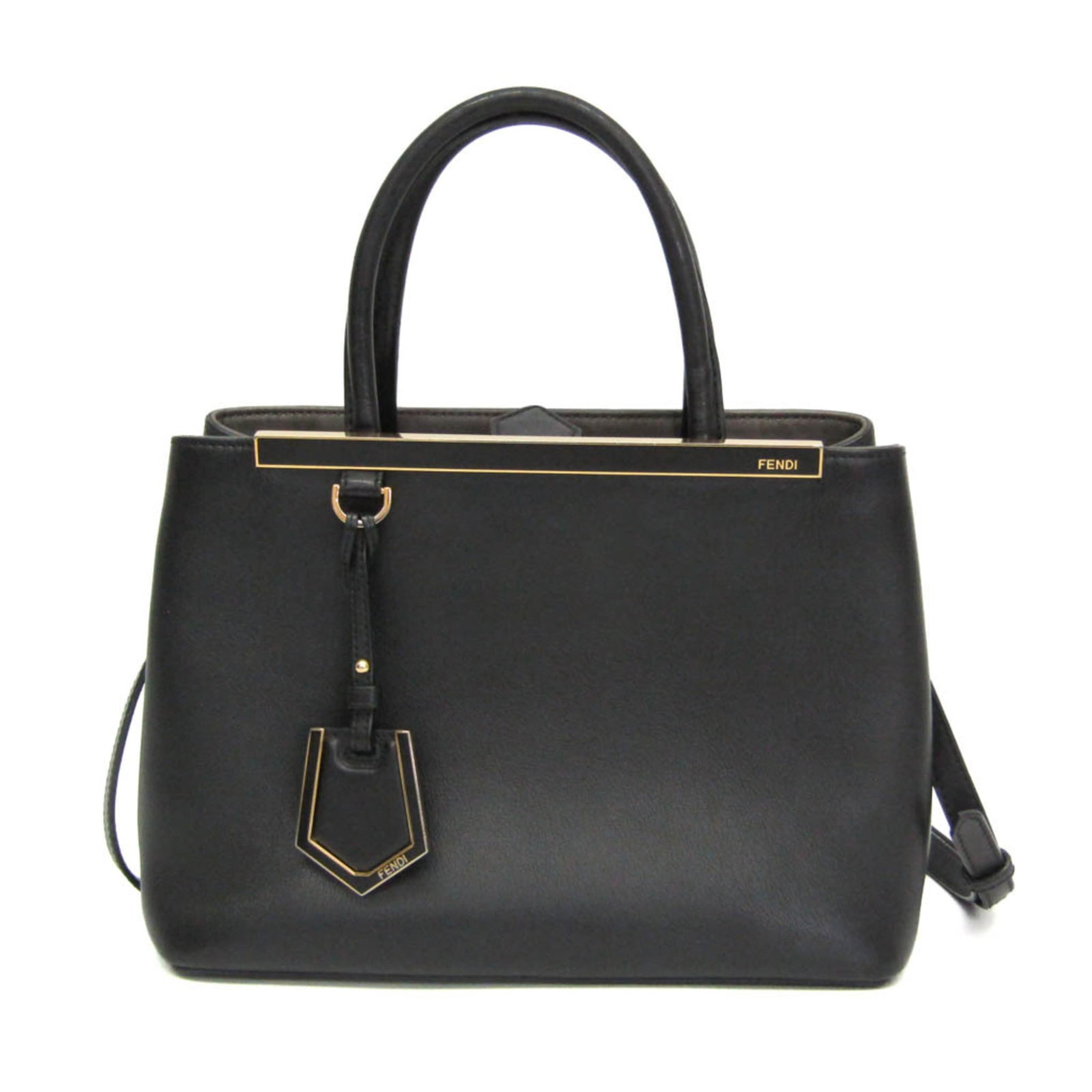 Shoulder Bag Leather Fendi Handbag: Shoulder Bag Leather Fendi Handbag The Toujour 8BH253 Shoulder Bag from Fendi is a sleek and sophisticated black leather handbag, featuring a snap fastener closure and a spacious zipper pocket for add
