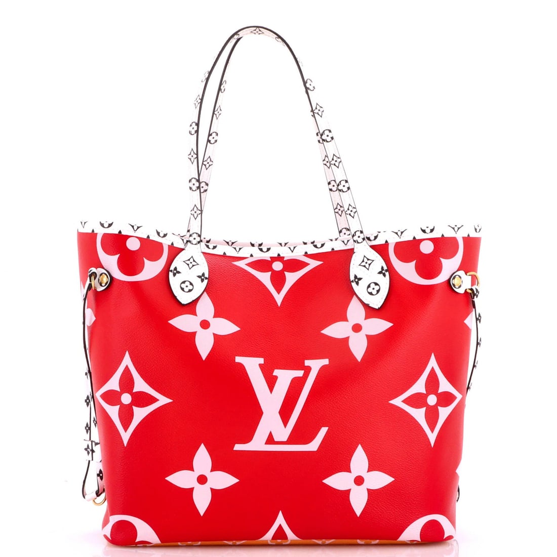 Louis Vuitton Neverfull NM Tote Limited Edition Colored Monogram Giant MM: Louis Vuitton Neverfull NM Tote Limited Edition Colored Monogram Giant MM Canvas Coated Louis Vuitton Neverfull NM Tote in a vibrant multicolor design, featuring the iconic Giant MM monogram pattern. 