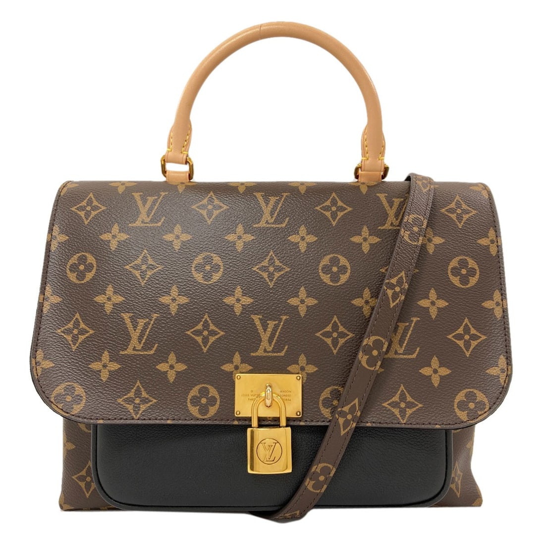 Louis Vuitton Canvas Marignan Monogram Handbag: Louis Vuitton Canvas Marignan Monogram Handbag Brown Monogram Canvas Handbag from LOUIS VUITTON. This LOUIS VUITTON Canvas Marignan Monogram Handbag features a classic design with a signature