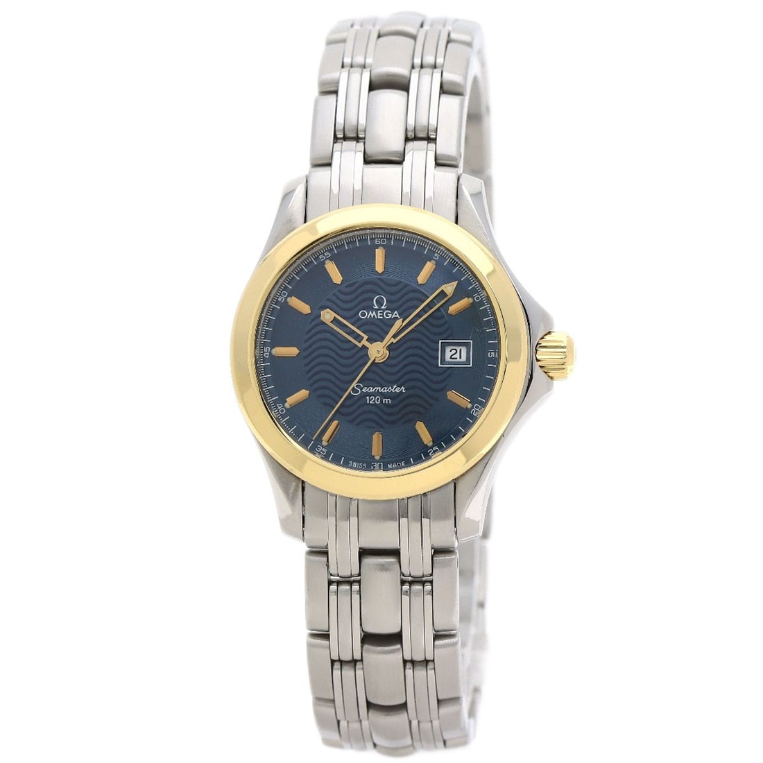 Omega Seamaster Watches 2371.81 Stainless Steel/ Stainless Steel: Omega Seamaster Watches 2371.81 Stainless Steel/ Stainless Steel Stainless steel and gold accents come together in this Omega Seamaster watch, featuring a 28.5mm case size and 8.7mm thickness. The