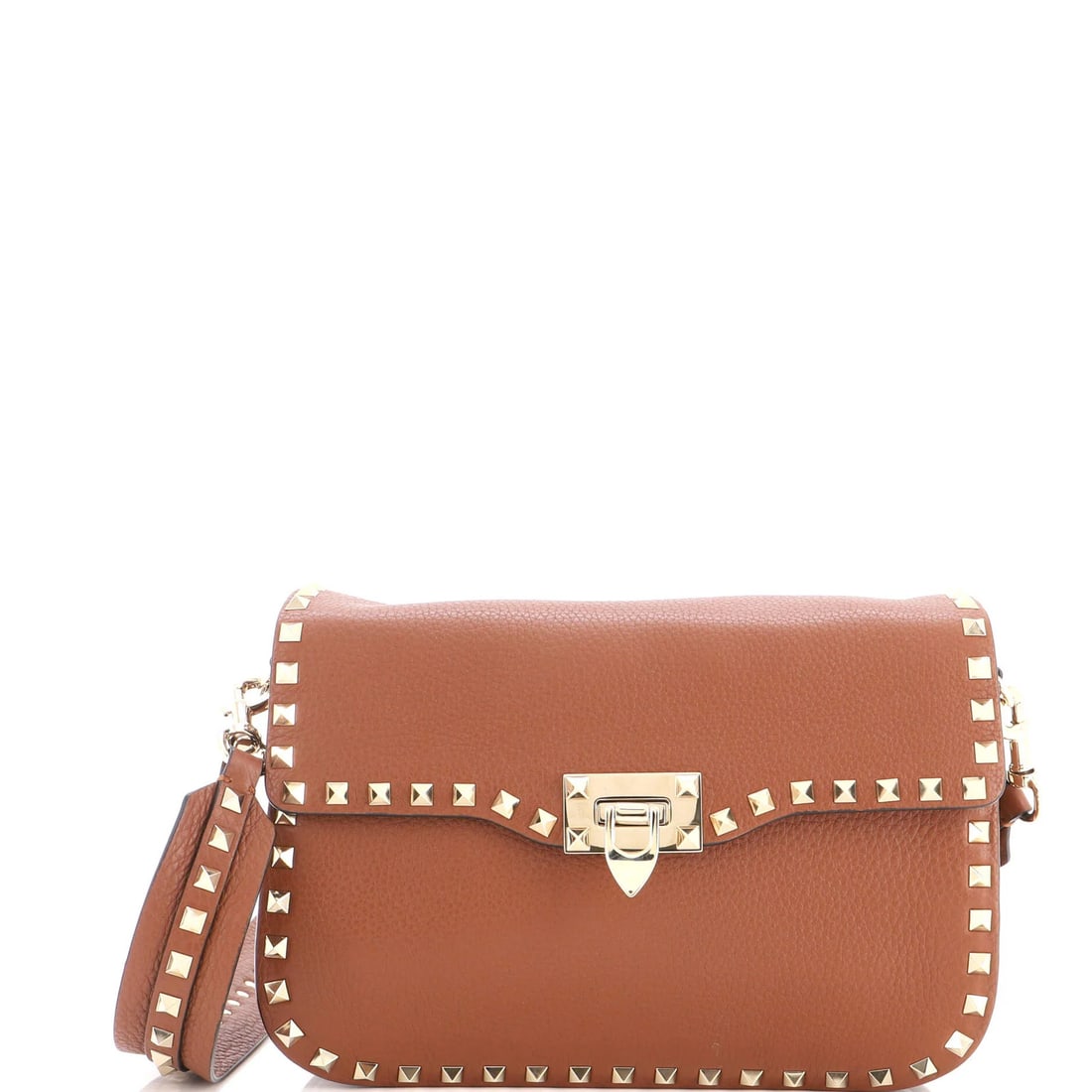 Valentino Garavani Rockstud Leather Flip Large Flip Bag (1 of 6)