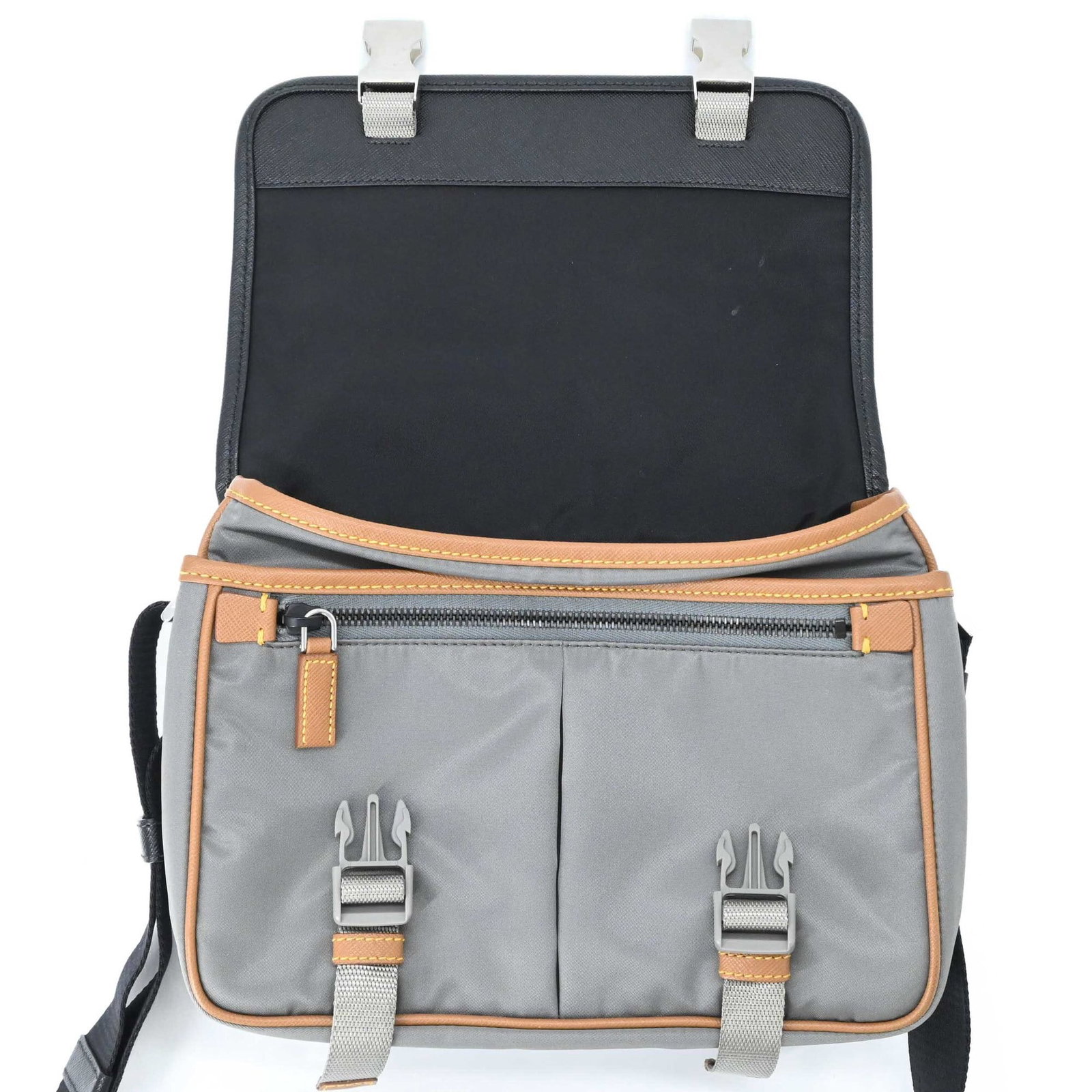 Shoulder Bag Nylon Leather Prada - 13