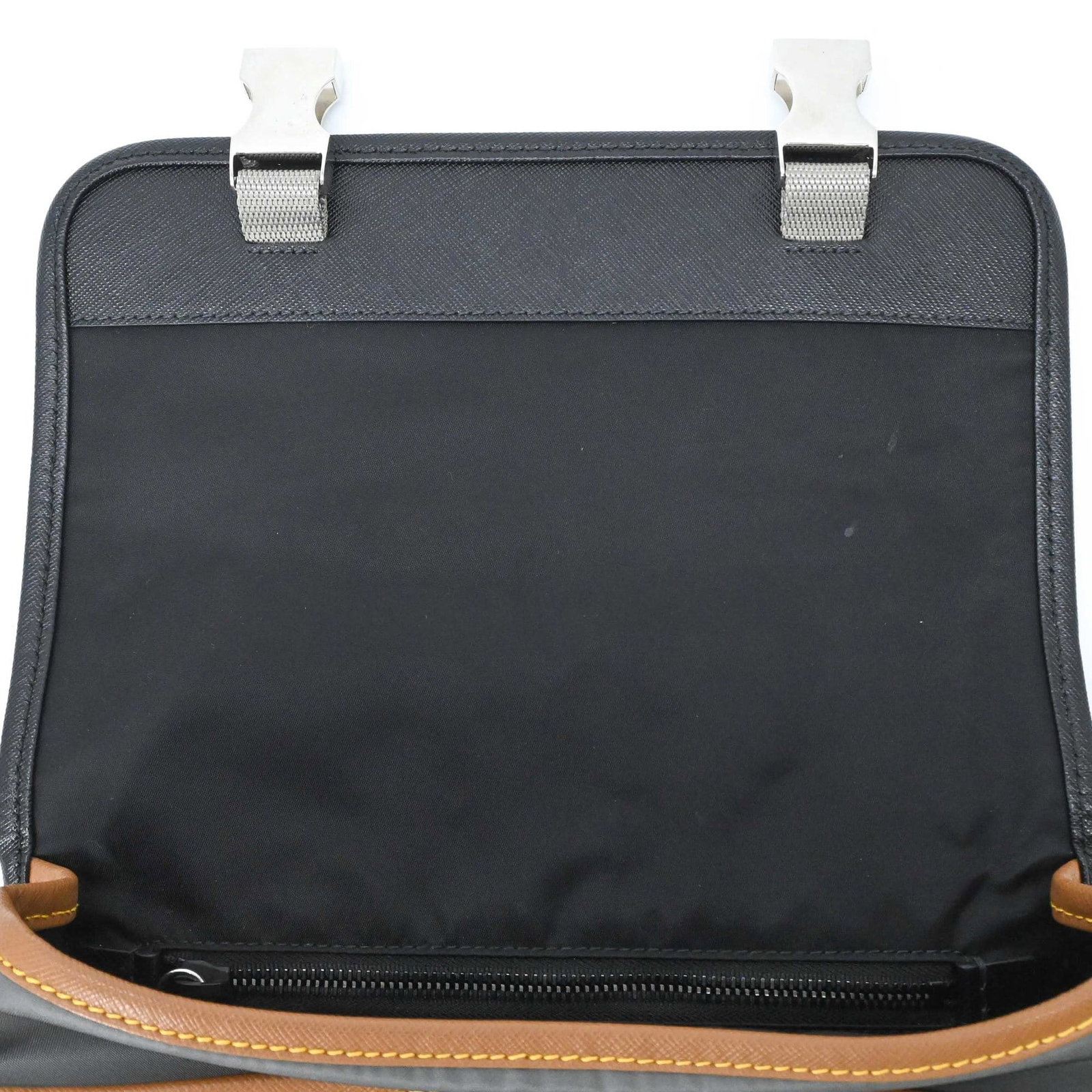 Shoulder Bag Nylon Leather Prada - 14