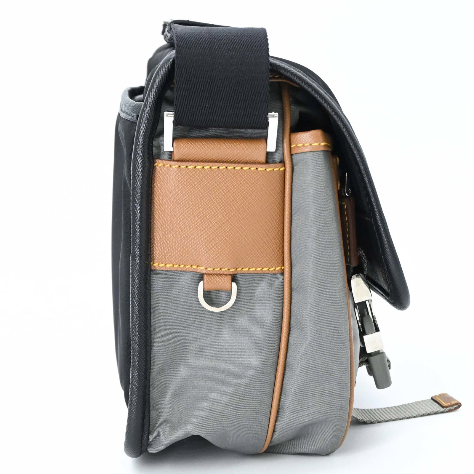 Shoulder Bag Nylon Leather Prada - 4
