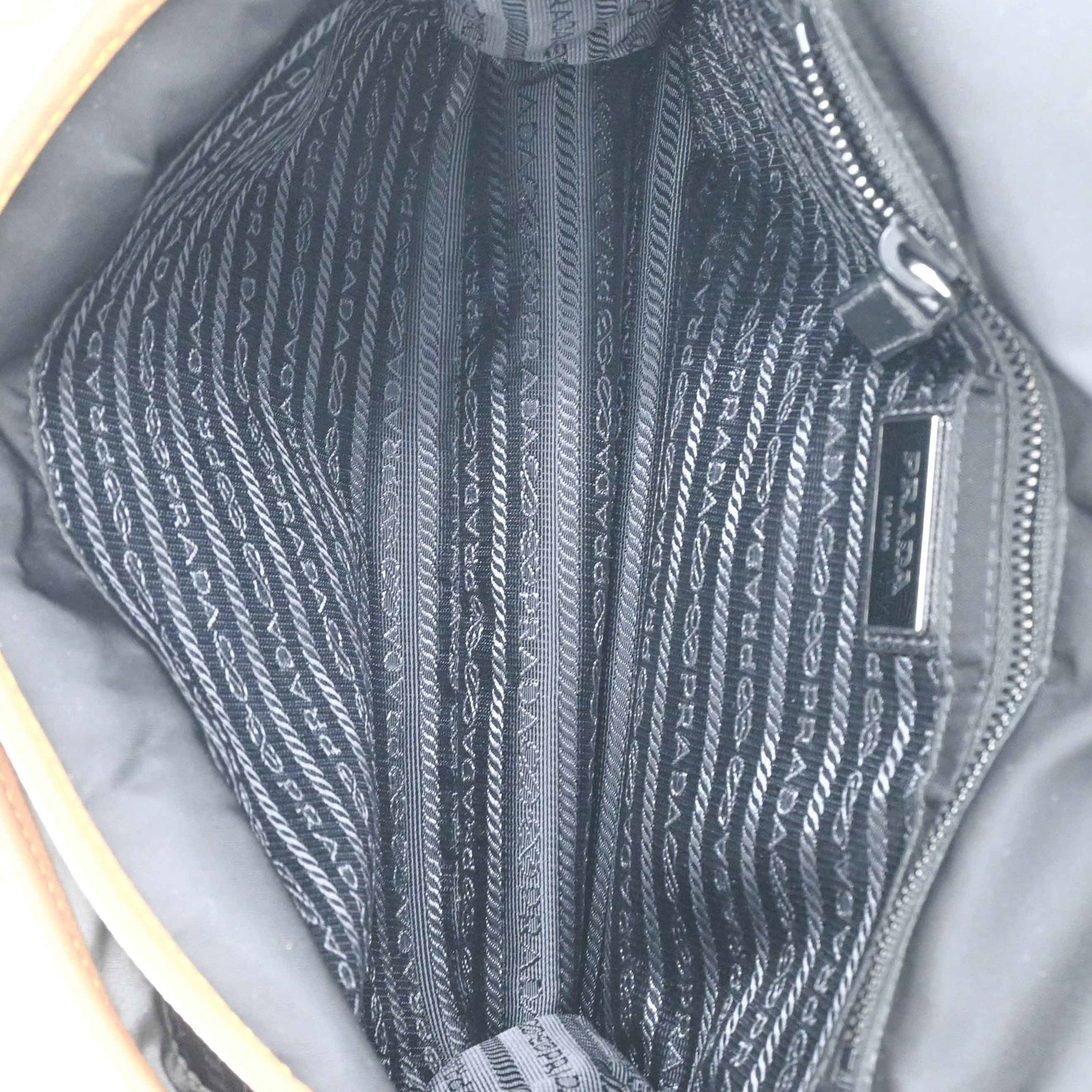 Shoulder Bag Nylon Leather Prada - 8