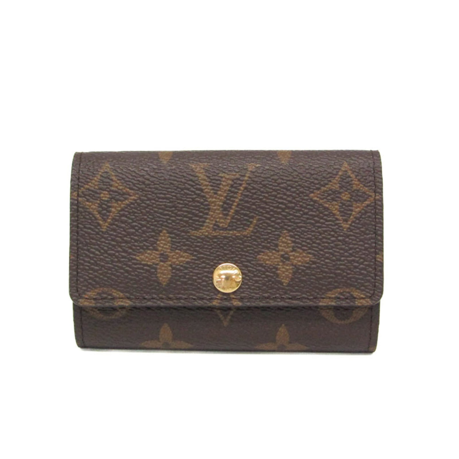 Keycase Monogram Louis Vuitton: Keycase Monogram Louis Vuitton The Louis Vuitton Monogram Keycase is a stylish accessory featuring the iconic Monogram pattern. Made from high-quality materials, this compact keycase has six hooks to