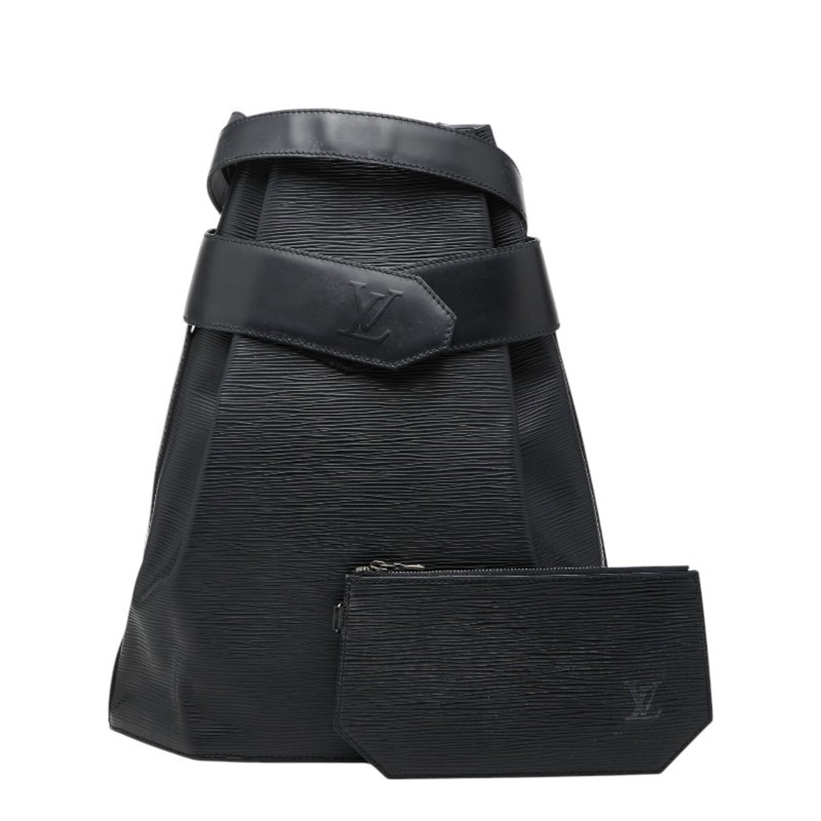 Shoulder Bag Handbag Leather Louis Vuitton: Shoulder Bag Handbag Leather Louis Vuitton Black, Noir Louis Vuitton Epi leather shoulder bag with a 40cm strap drop, measuring 33cm x 29cm x 14cm. This classic design combines timeless elegance with