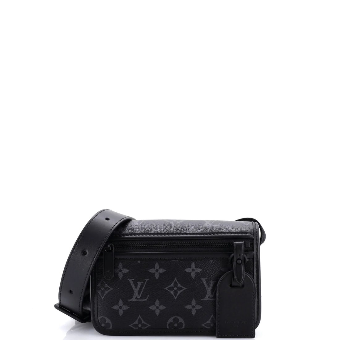 Monogram Eclipse Canvas Wearable Wallet Louis Vuitton Bosphore: Monogram Eclipse Canvas Wearable Wallet Louis Vuitton Bosphore Black Monogram Eclipse Canvas Bosphore Wearable Wallet from Louis Vuitton features a canvas exterior with minor scuffs and a black