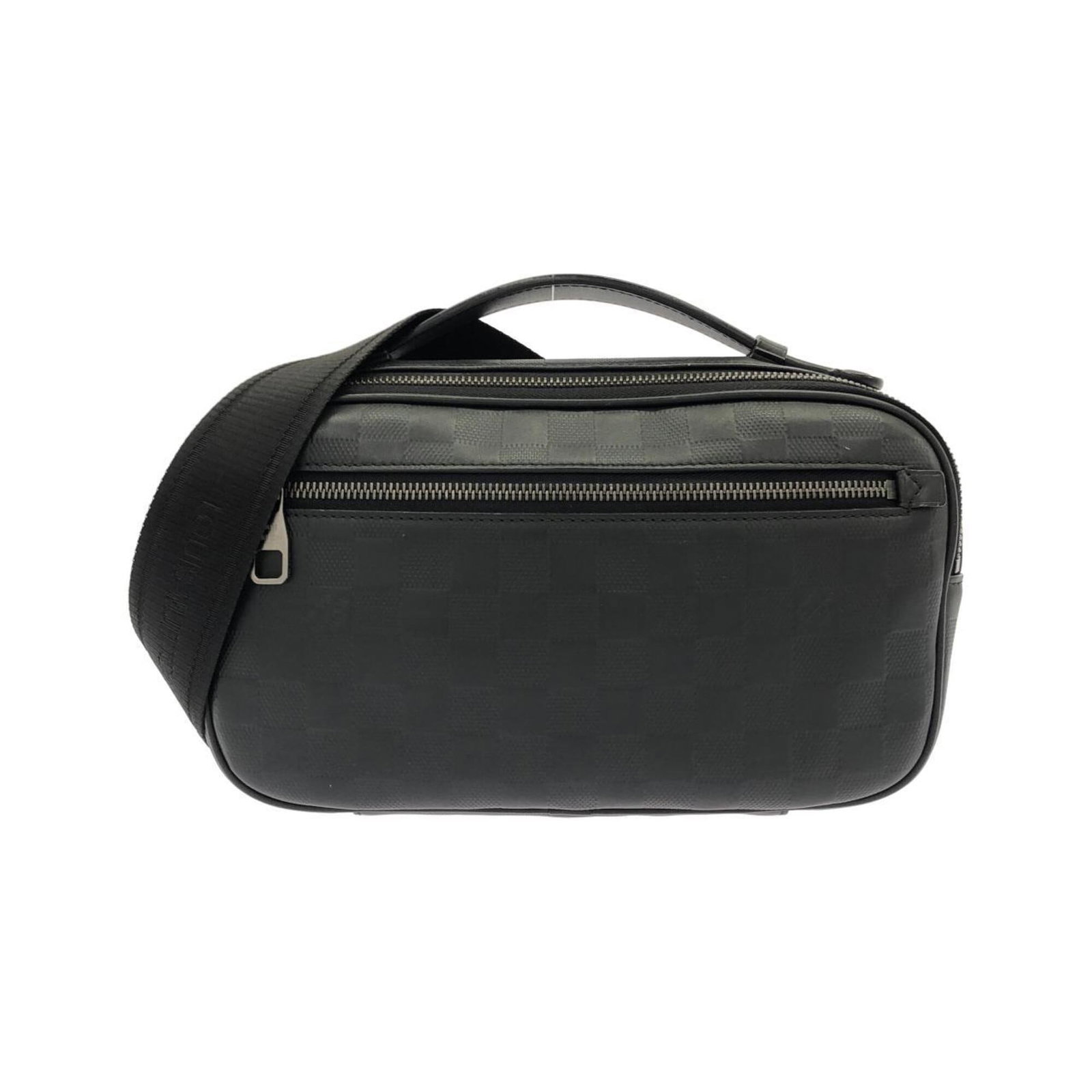 Shoulder Bag Leather Louis Vuitton: Shoulder Bag Leather Louis Vuitton Black Calfskin Leather Louis Vuitton Shoulder Bag with classic design and timeless style. Measuring 16cm x 28cm x 5cm, this bag features high-quality leather constru