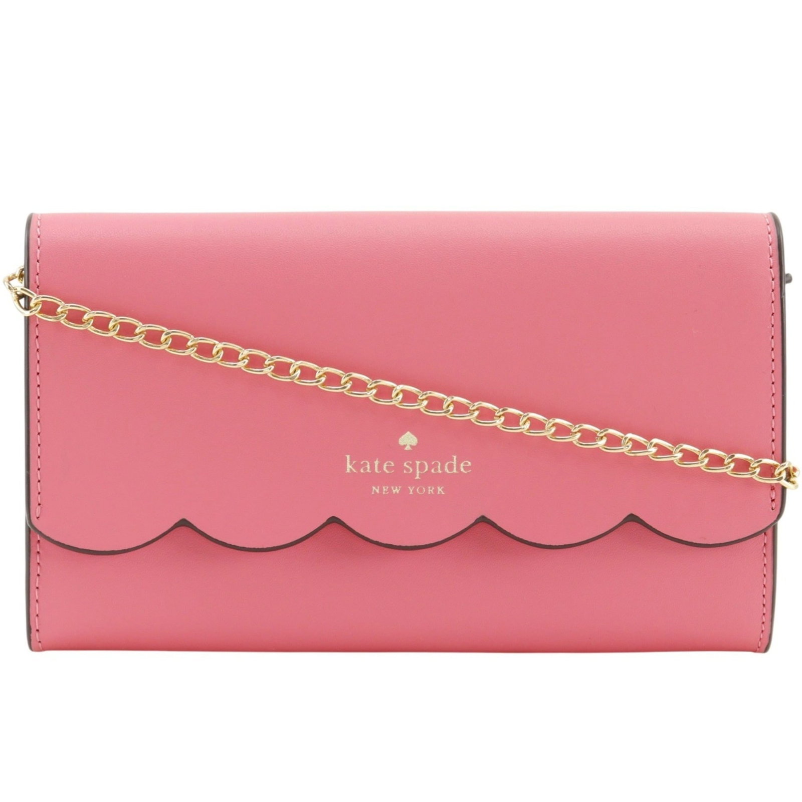 Kate Spade Chain Wallet Leather: Kate Spade Chain Wallet Leather The Kate Spade Chain Wallet Leather is a stylish and compact shoulder wallet made from high-quality leather, featuring a signature pink color that adds a pop of