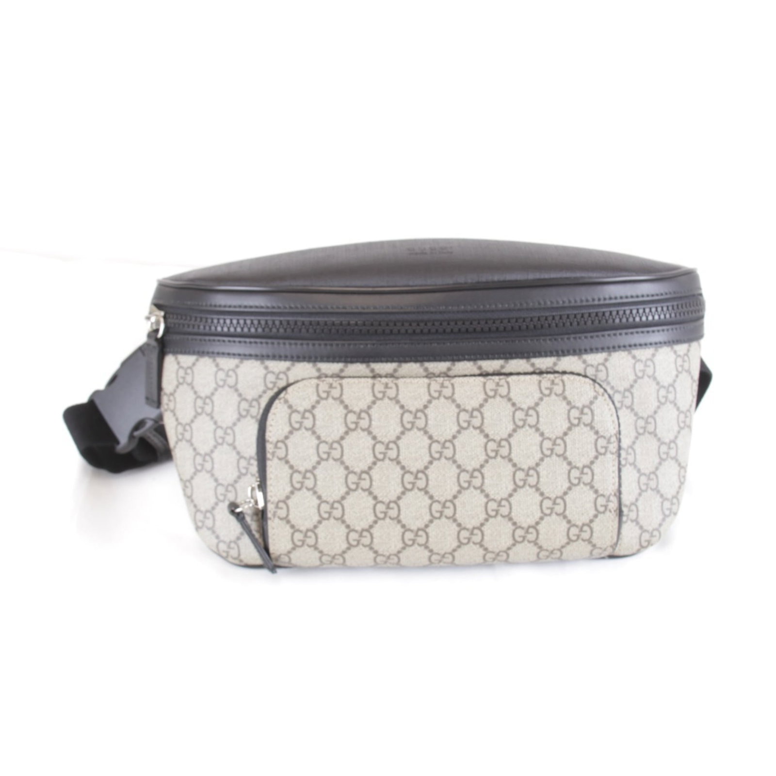 Gucci Sling Bag Supreme Canvas: Gucci Sling Bag Supreme Canvas Gucci Sling Bag Supreme Canvas is a stylish and versatile bag made from GG Supreme, canvas material. The bag features a gray color and measures 19cm x 33cm x 7cm. Its