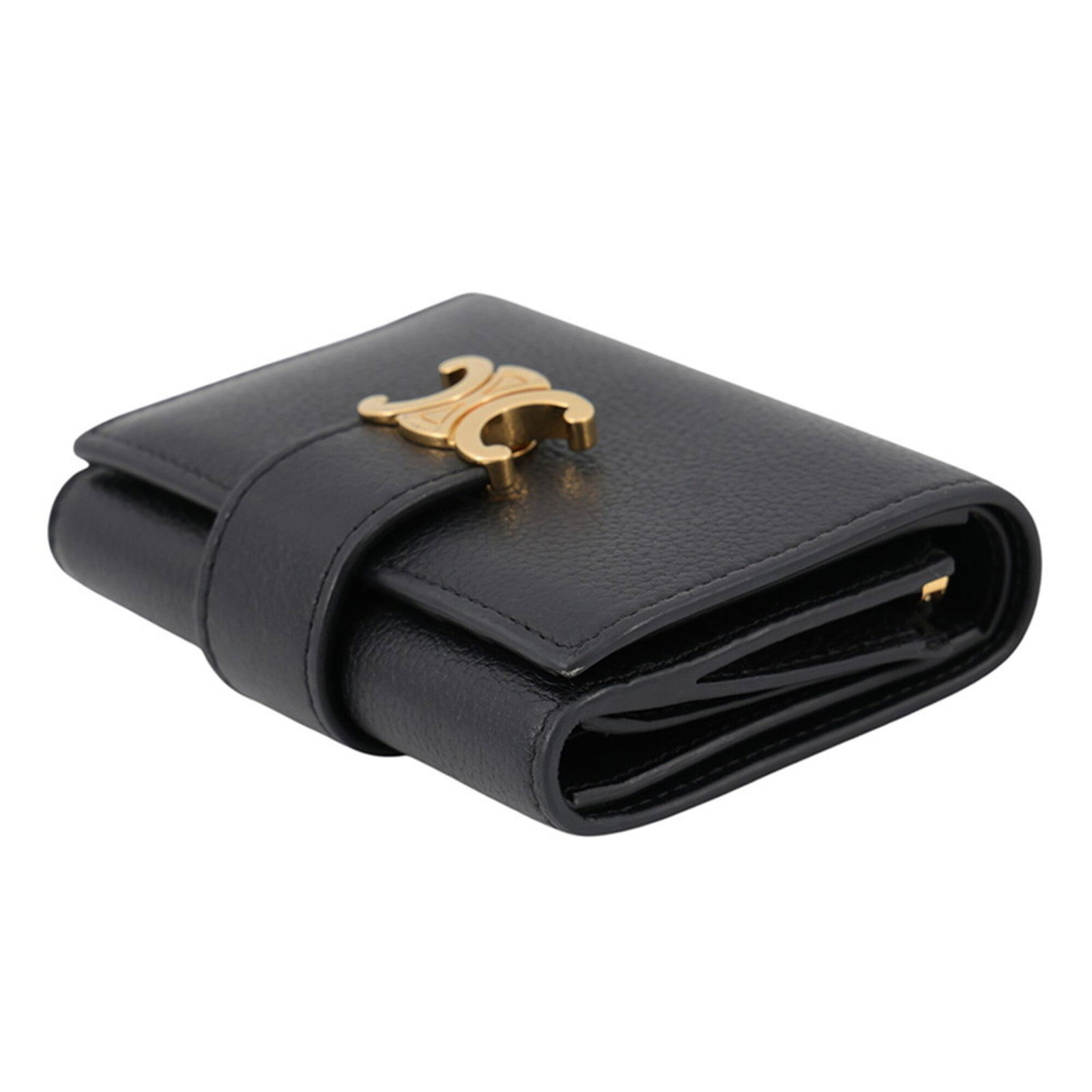 Celine Leather Wallet Fold - 2
