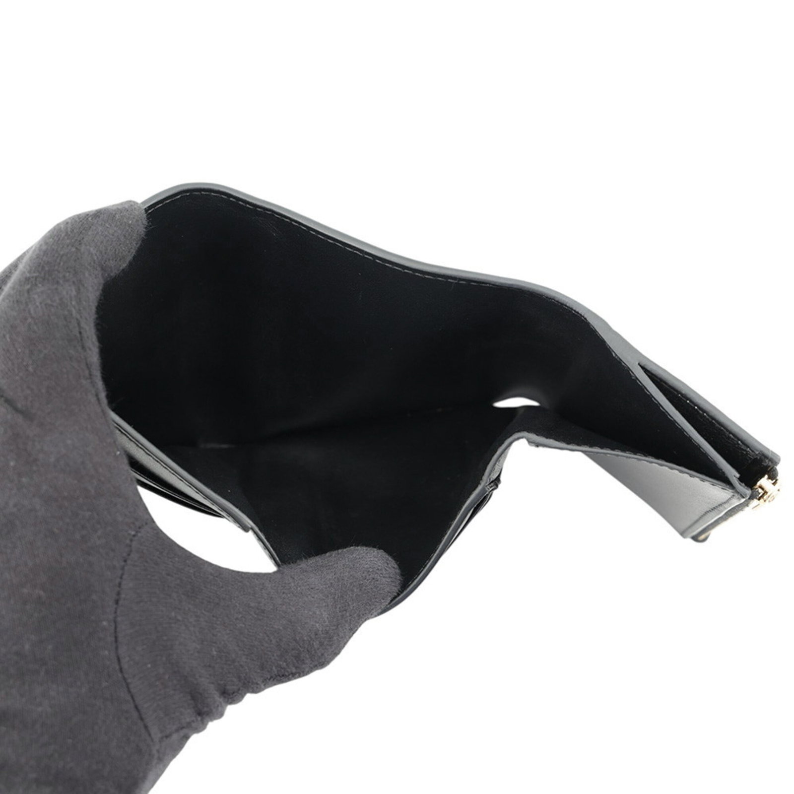 Celine Leather Wallet Fold - 5