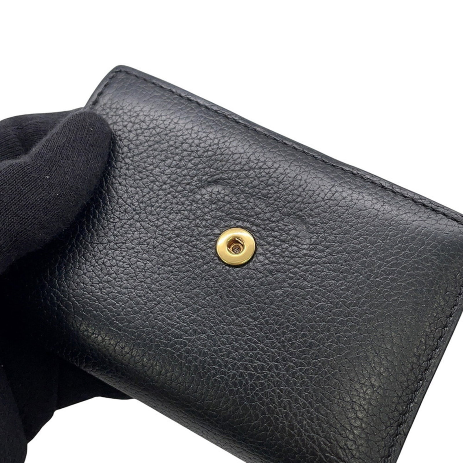 Celine Leather Wallet Fold - 7