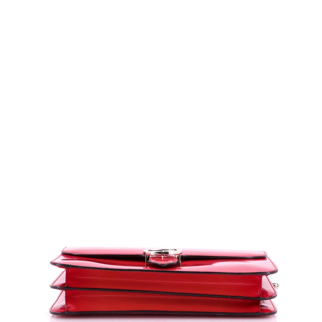Patent Medium Gucci Interlocking Shoulder Bag - 4