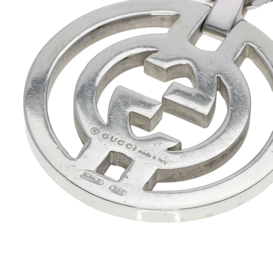 Silver Interlocking Gucci Necklace - 3