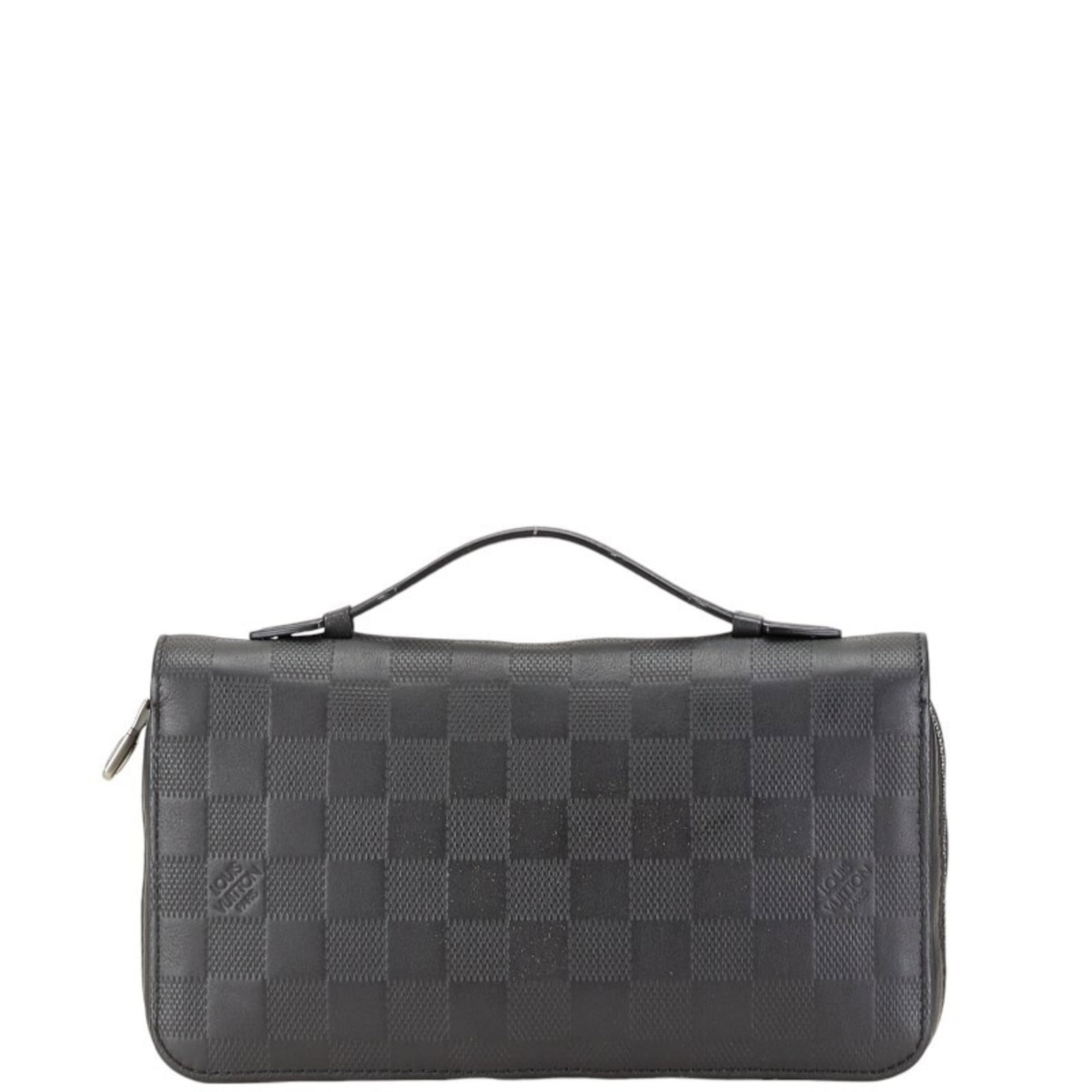 Louis Vuitton Pvc Leather Wallet Bi Fold: Louis Vuitton Pvc Leather Wallet Bi Fold Black, Onyx Louis Vuitton Pvc Leather Bi Fold Wallet. Made from PVC and leather, this bi-fold wallet features a classic design with a Damier Infini pattern.