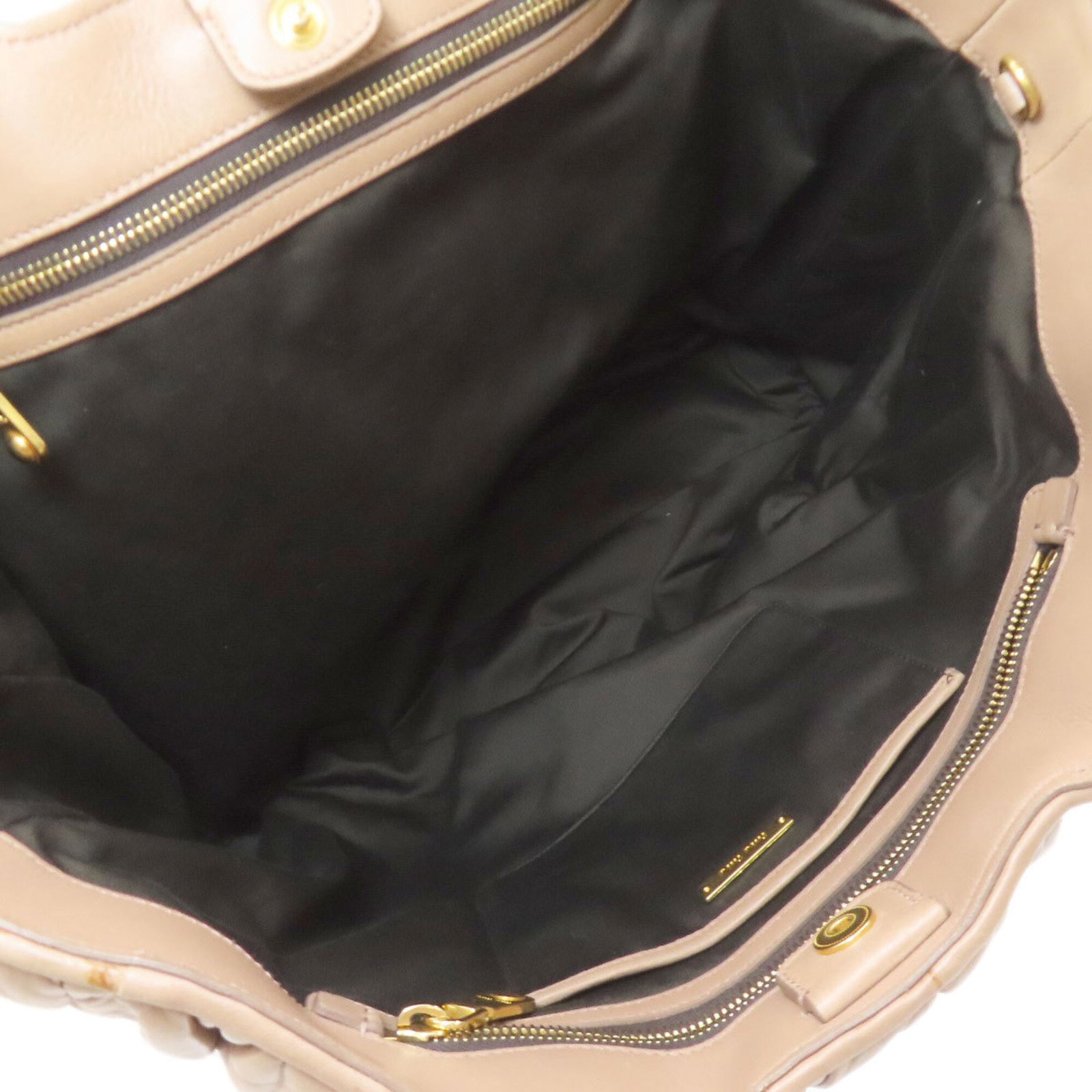 Handbag Miu Leather - 5