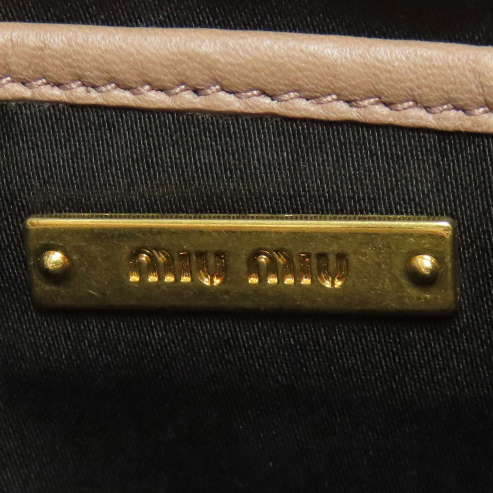 Handbag Miu Leather - 6